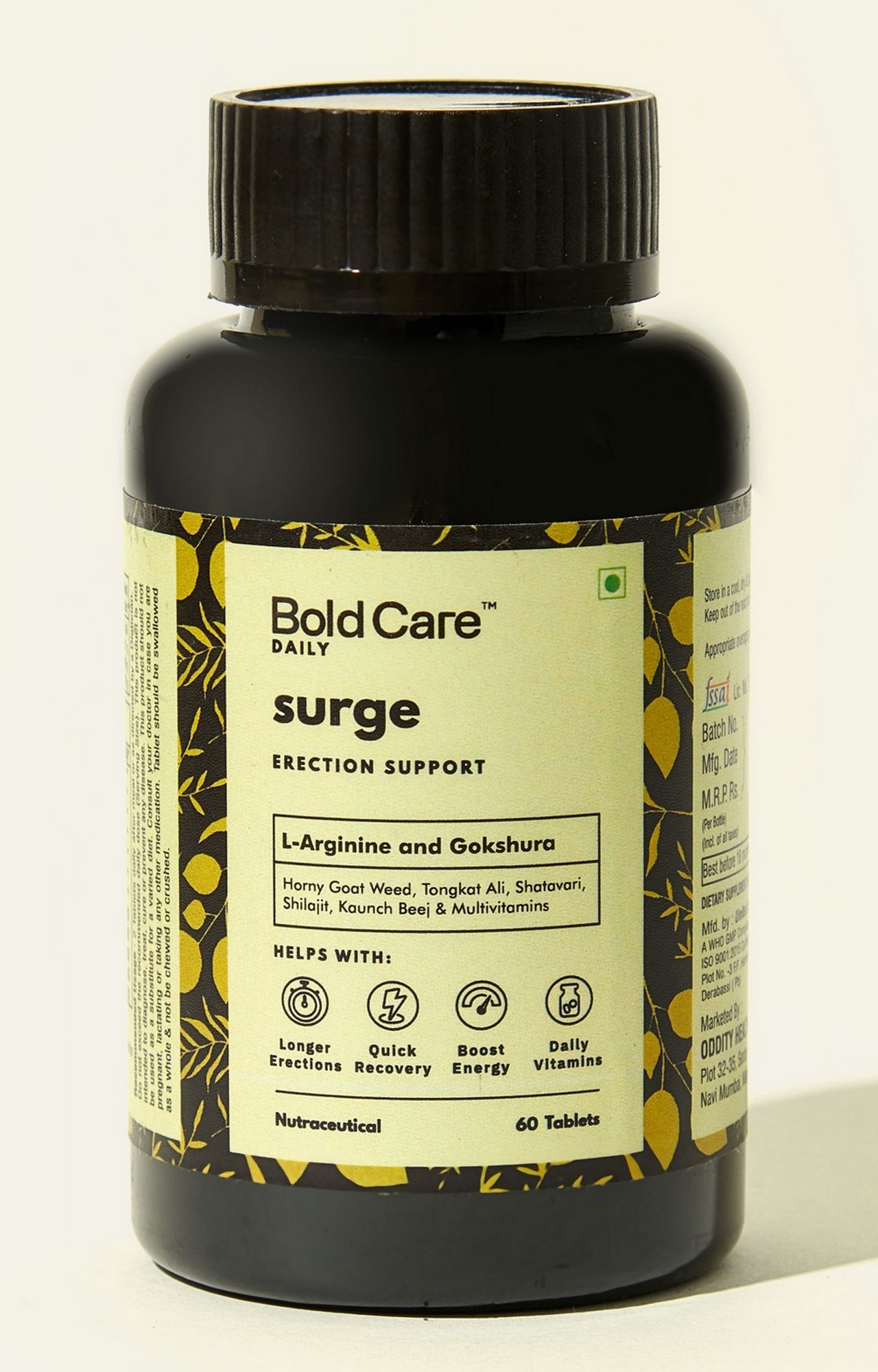 Bold Care | Bold Care Surge For Erectile Dysfunction - 60 Tablets 0