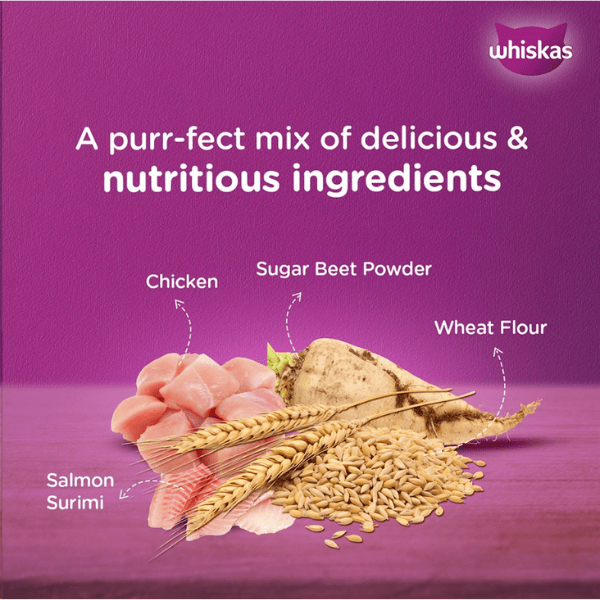 Whiskas Kitten Chicken with Salmon in Jelly (2-12 months) - 80 gm