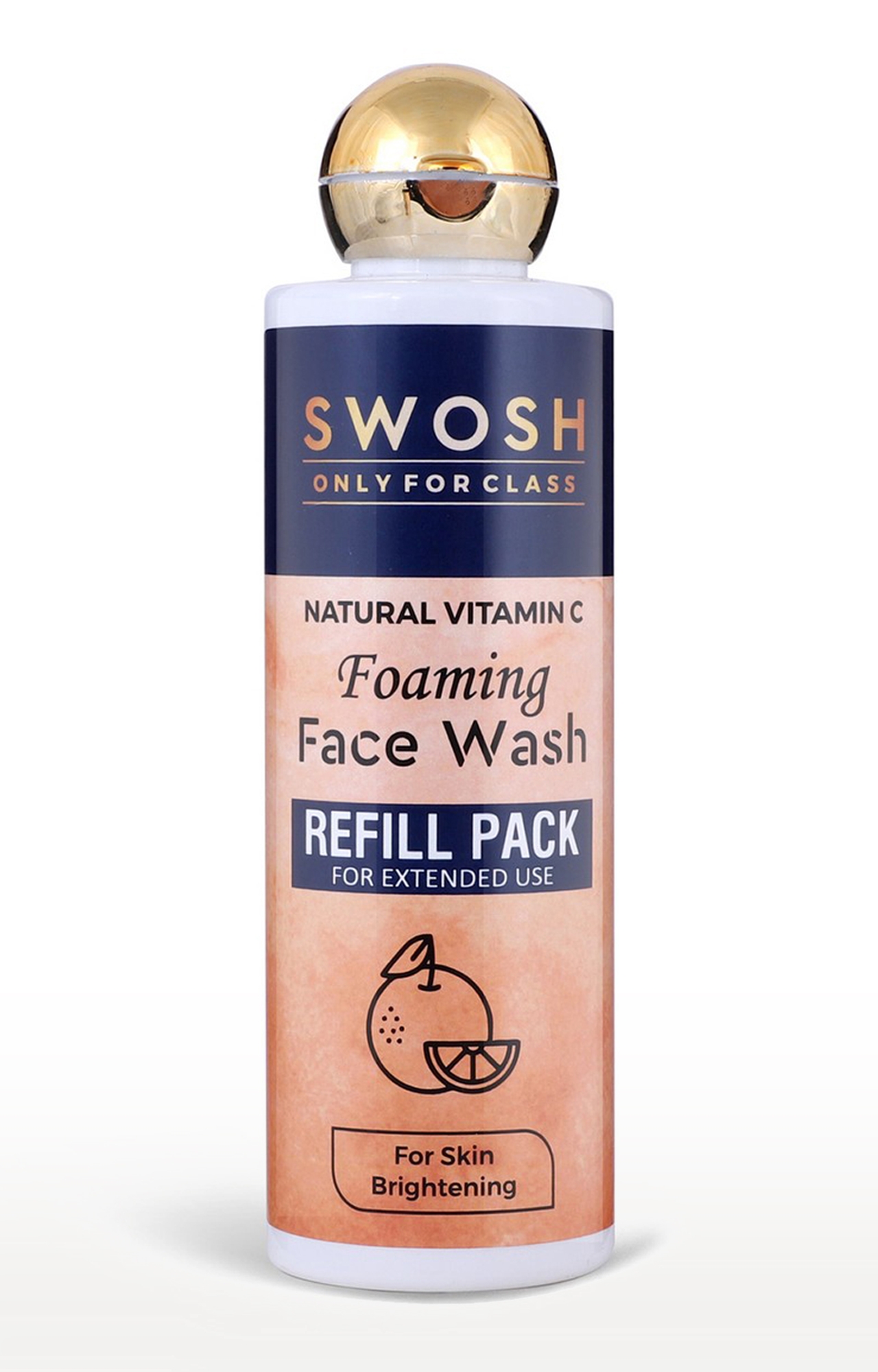 SWOSH | Swosh Natural Vitamin C Foaming Face Wash 2 In 1 Refill Pack For Pimple Prone & Oily Skin - No Parabens, Sulphate, Silicones & Colour, Pack Of 200 Ml 2