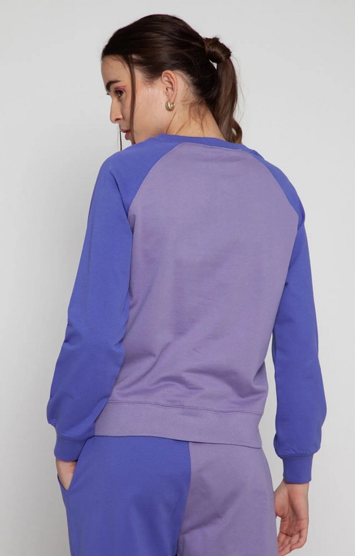 Lilac + Very Peri Split Sweatshirt