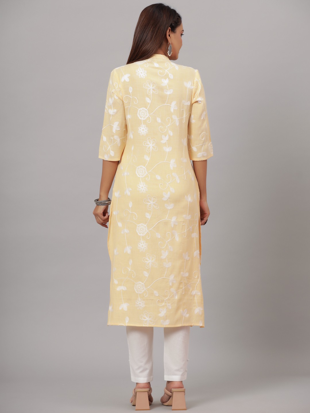 Yellow Printed Ethnic Sets