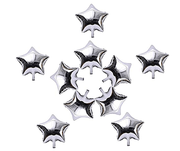 Shopyo | Twinkling Star Shape Foil Balloon (Silver) 1