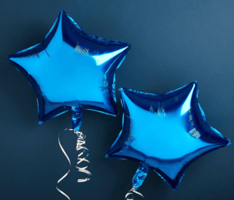 Shopyo | Twinkling Star Shape Foil Balloon (Blue) 1