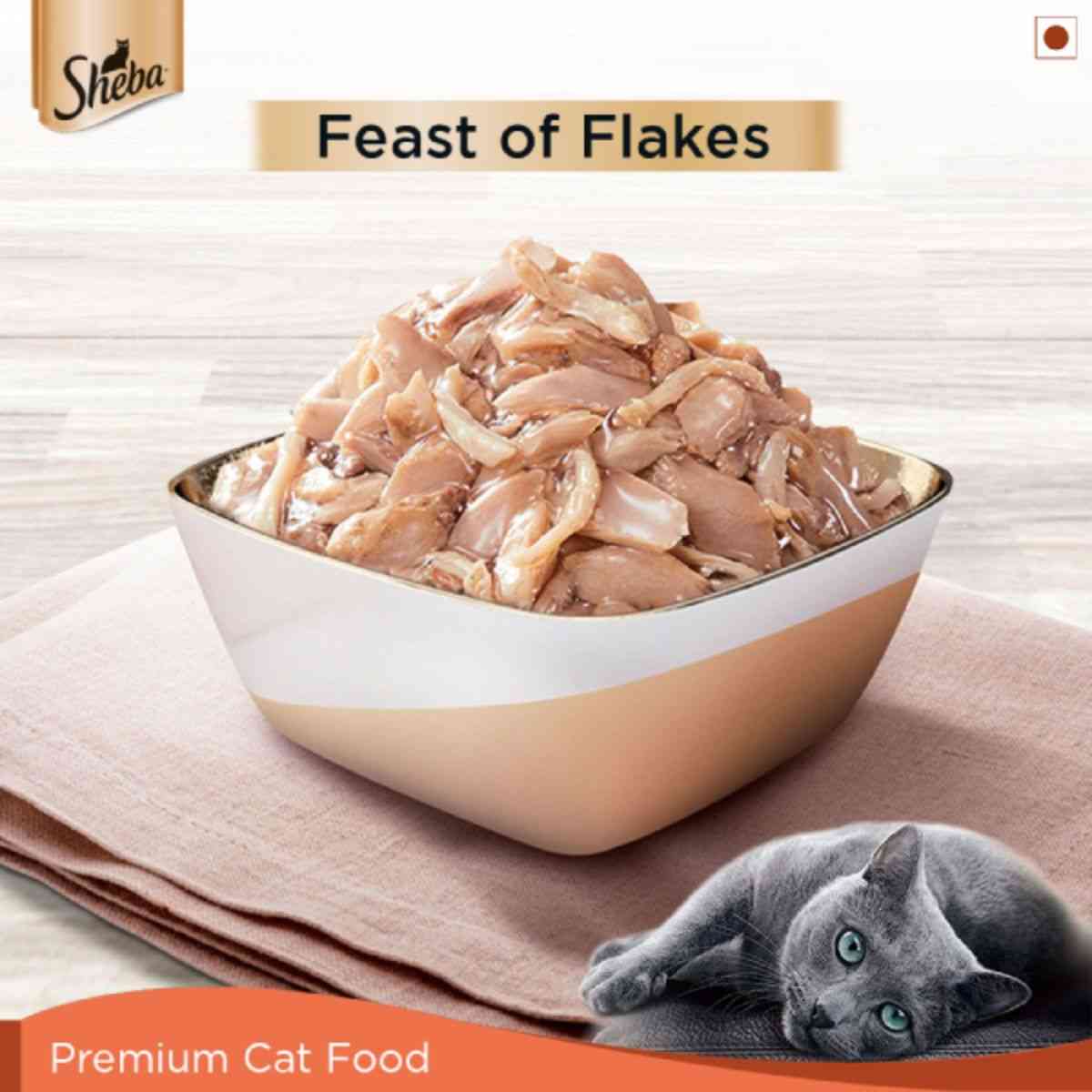 Sheba Premium Fish with Sasami Wet Cat Food - 35 gm