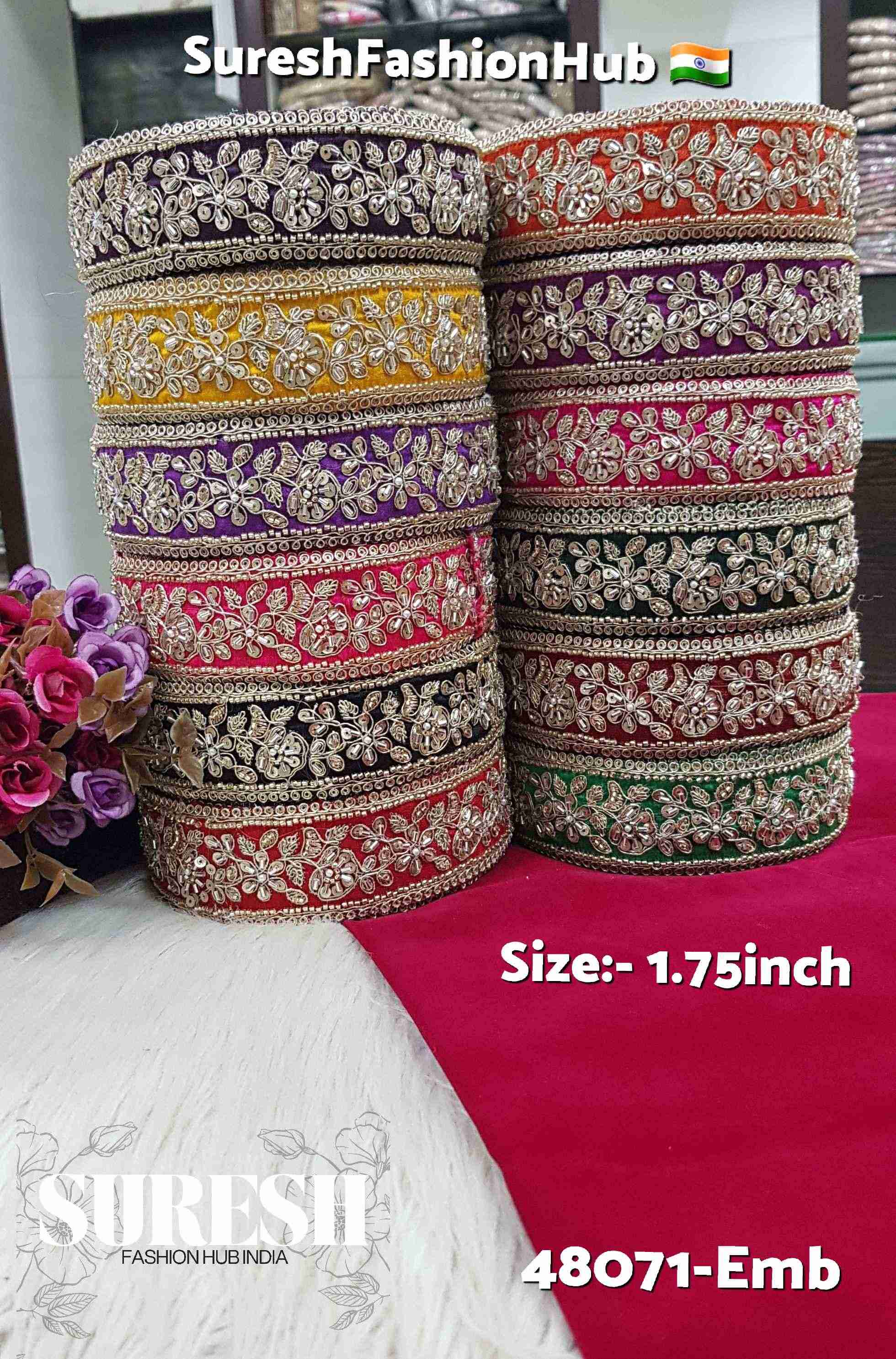 Classic Green Zari Dori Lace