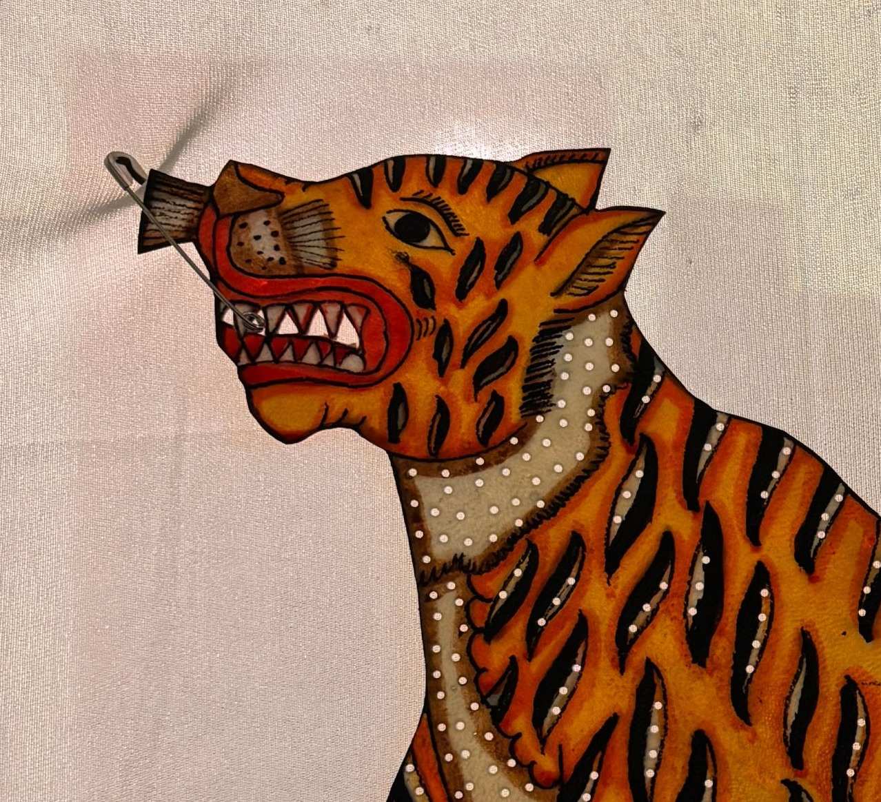 Tholu Bommalata Tiger Leather Puppet 20 inch