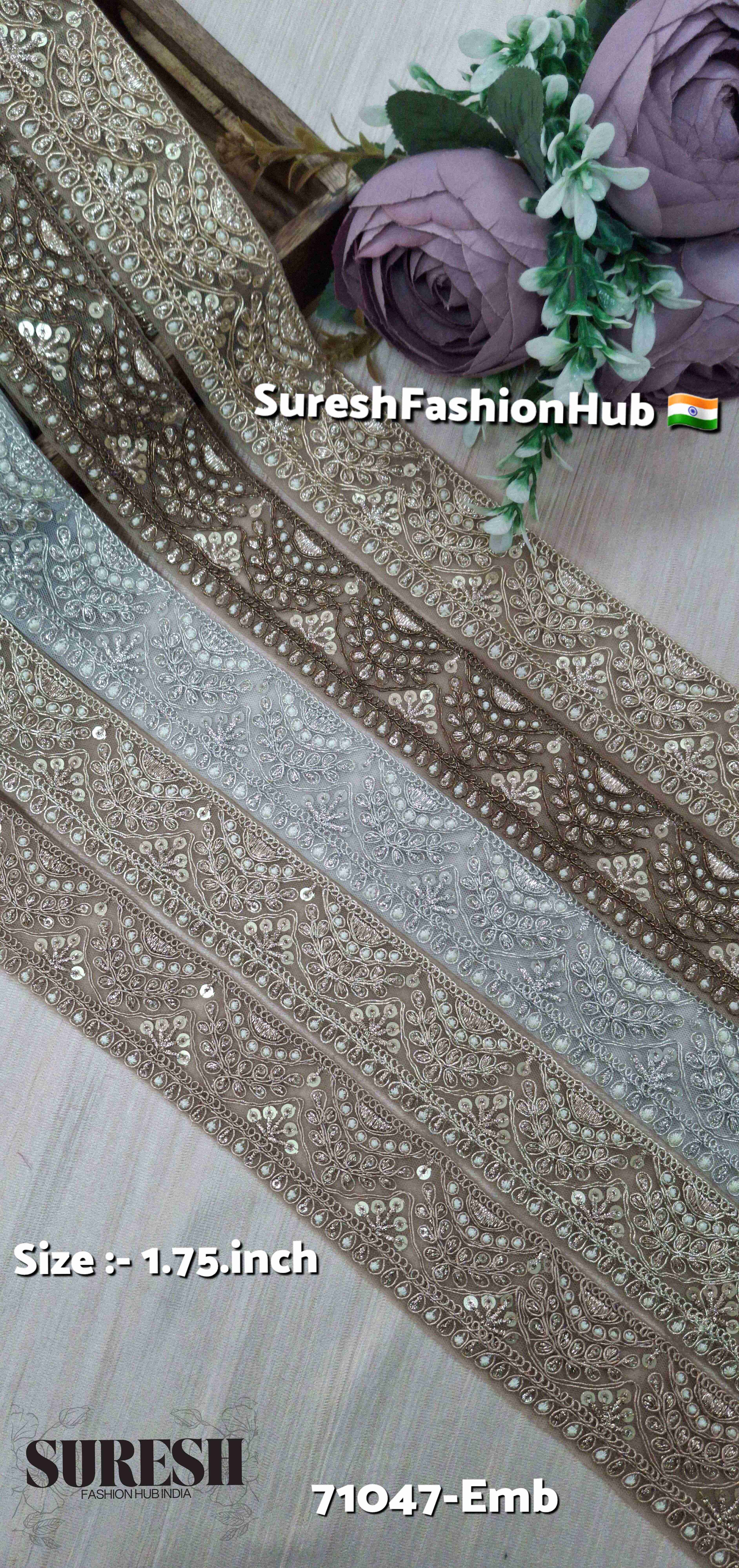 Rose Gold Luxe Embroidery Lace
