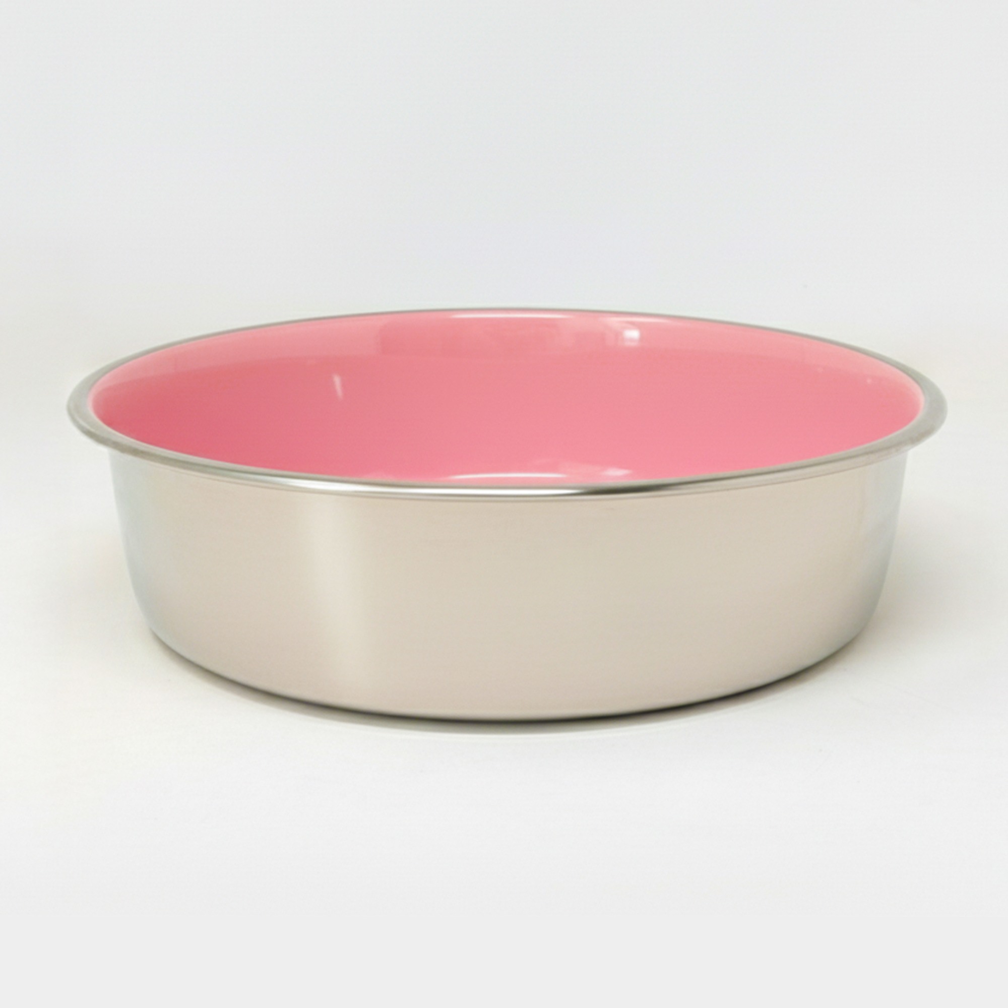 Ezra Anti Skid Rubber Grip, Stainless Steel Bowls for Dog, Light Pink