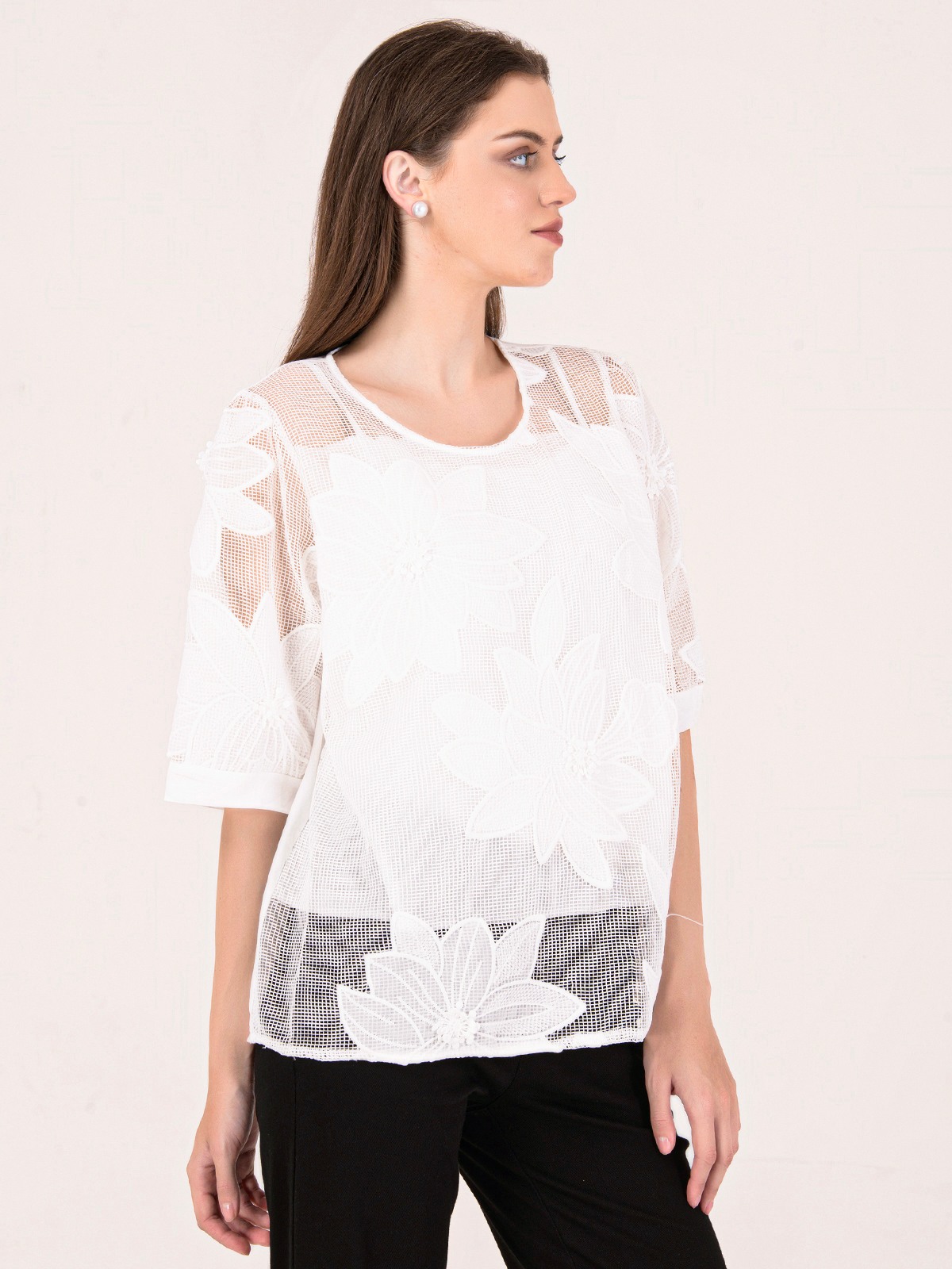 Albion Women White Smart Top