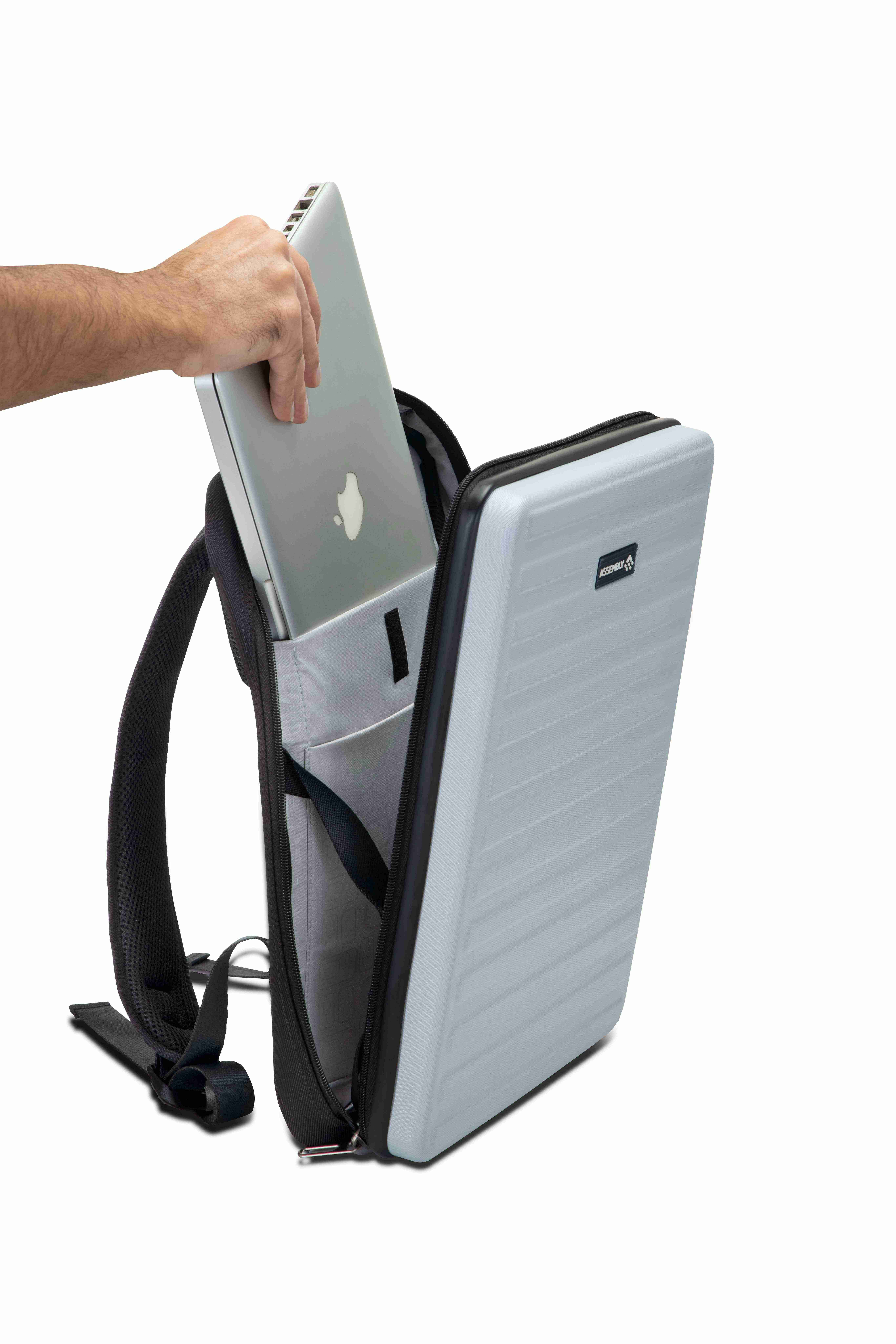 Hard Shell Office Backpack / Laptop Bag | White