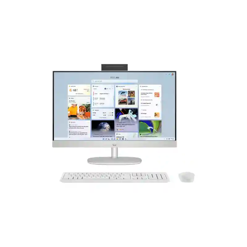 HP 24-cr0905in AIO Desktop, 13th Gen Intel Core i3-1315U, 8 GB RAM, 512 GB SSD, 23.8 Inch FHD Screen, Windows 11 Home, Ms Office 2024, Wireless Keyboard & Mouse, Shell White