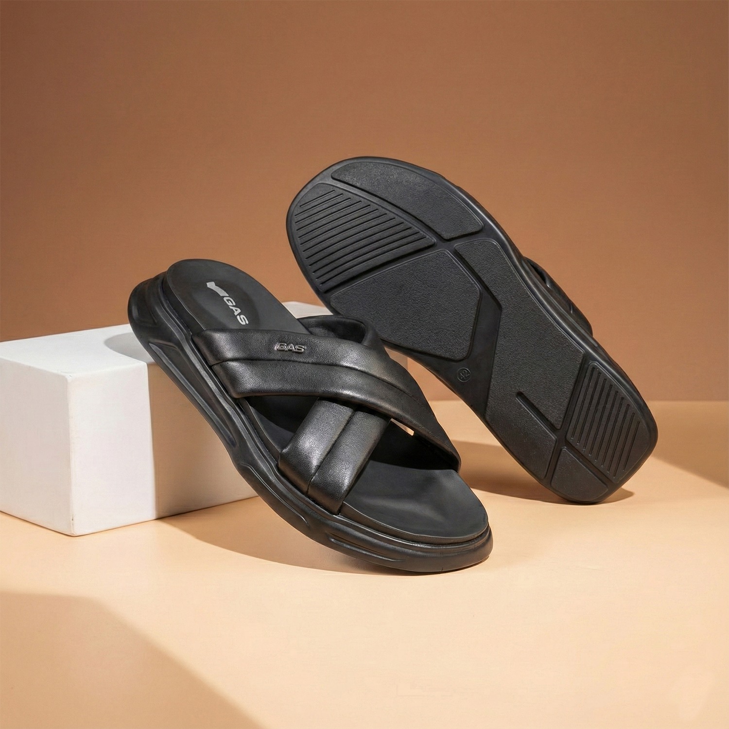 Men's Sole Black Sandals