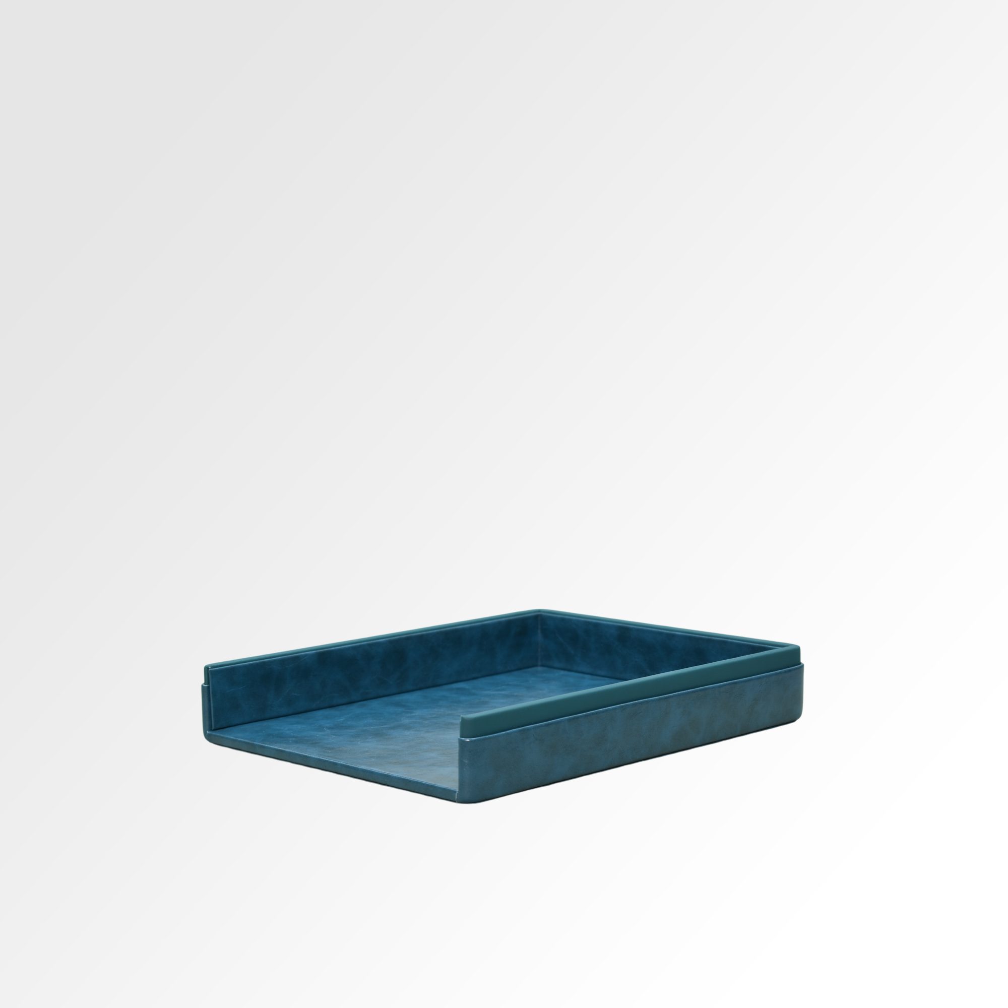 A4 Paper Tray / Letter Tray | Faux Leather | Moderno | Blue