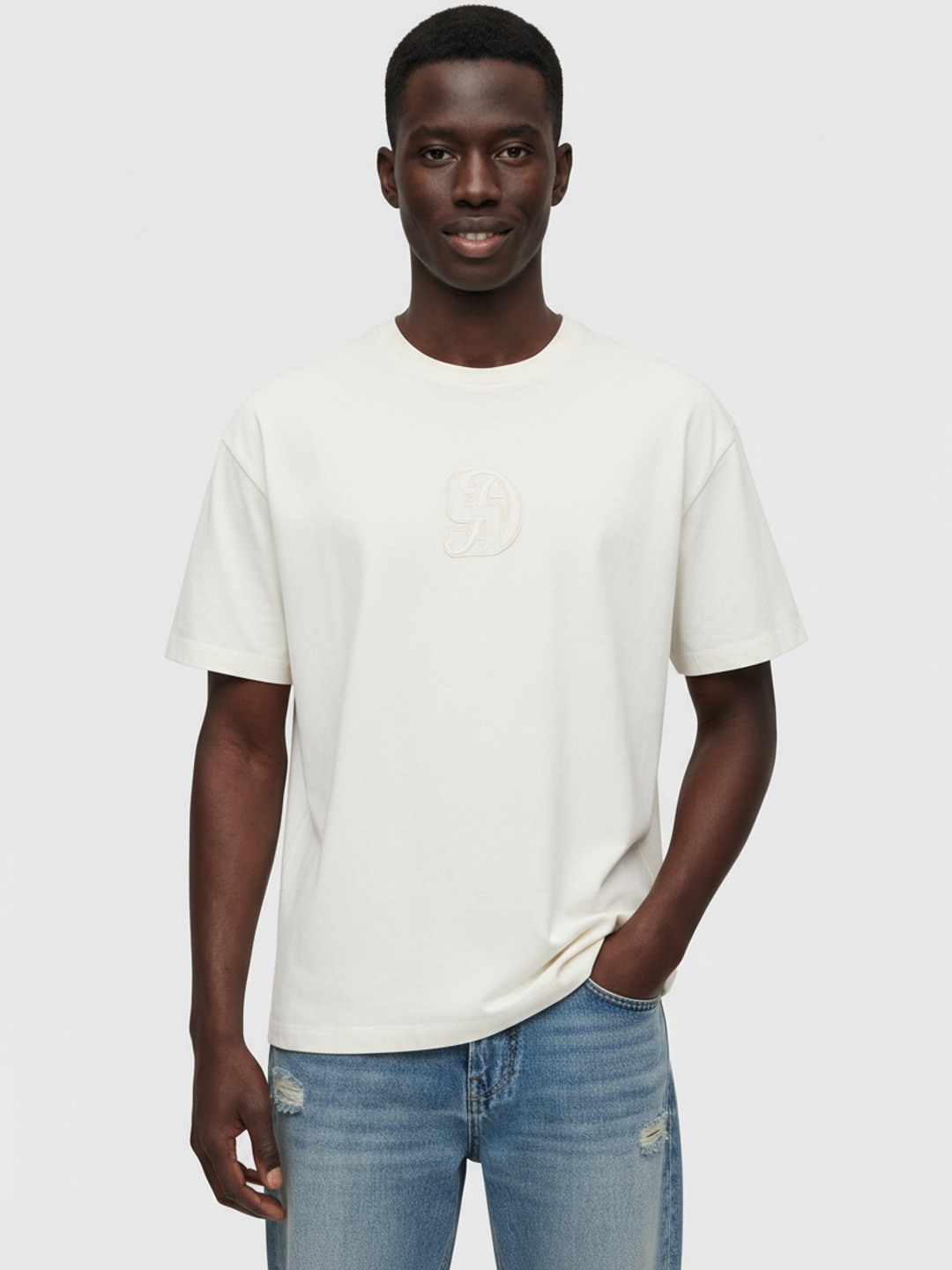 Tonal Luxe Badge T-Shirt