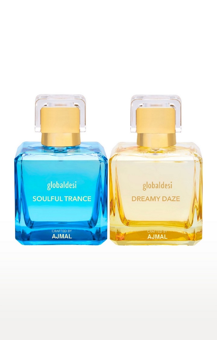 Global Desi Crafted By Ajmal | Global Desi Soulful Trance & Dreamy Daze Pack of 2 Eau De Parfum 50ML for Women Crafted by Ajmal  0