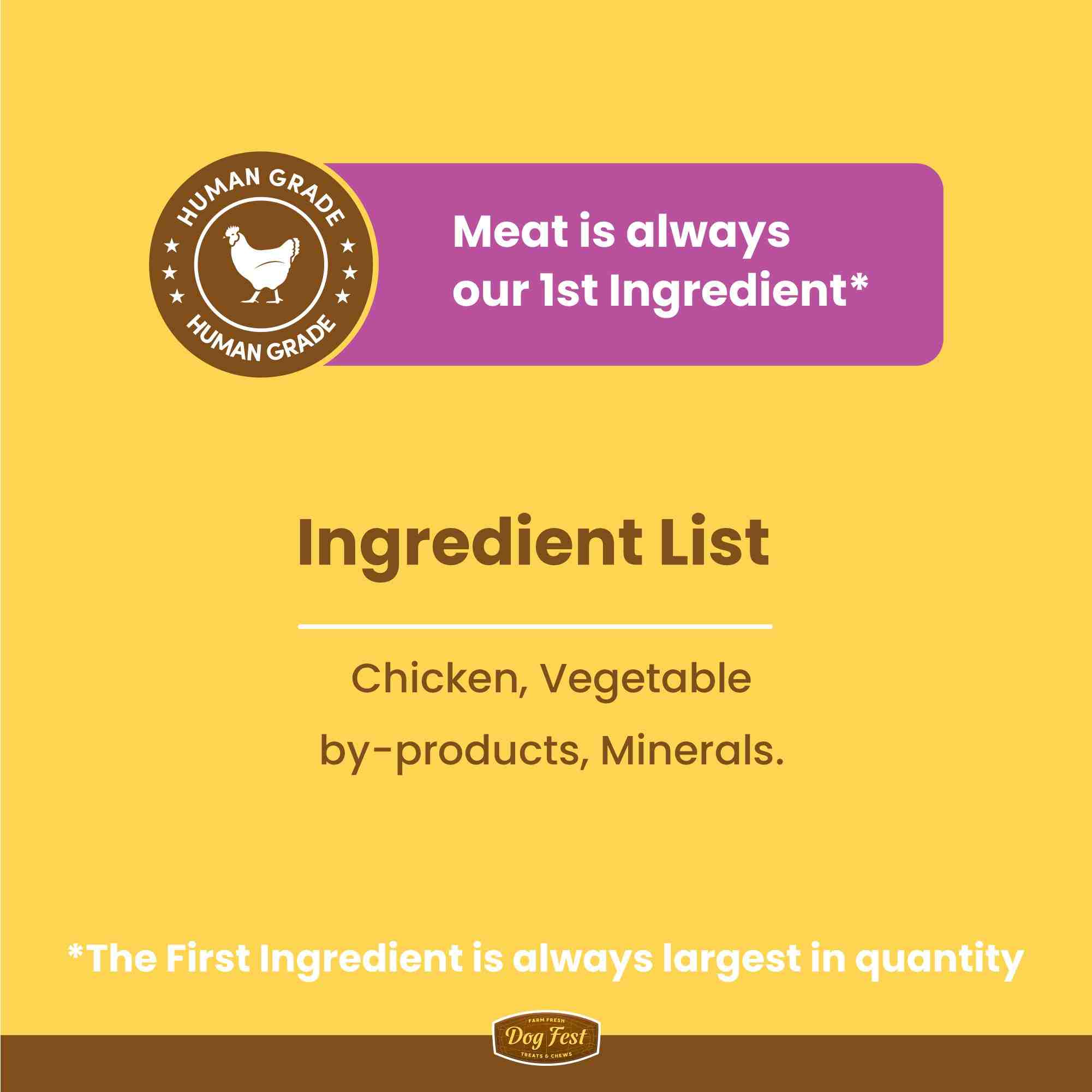 Dogfest Chicken Fillet Bar Dog Treats 90g