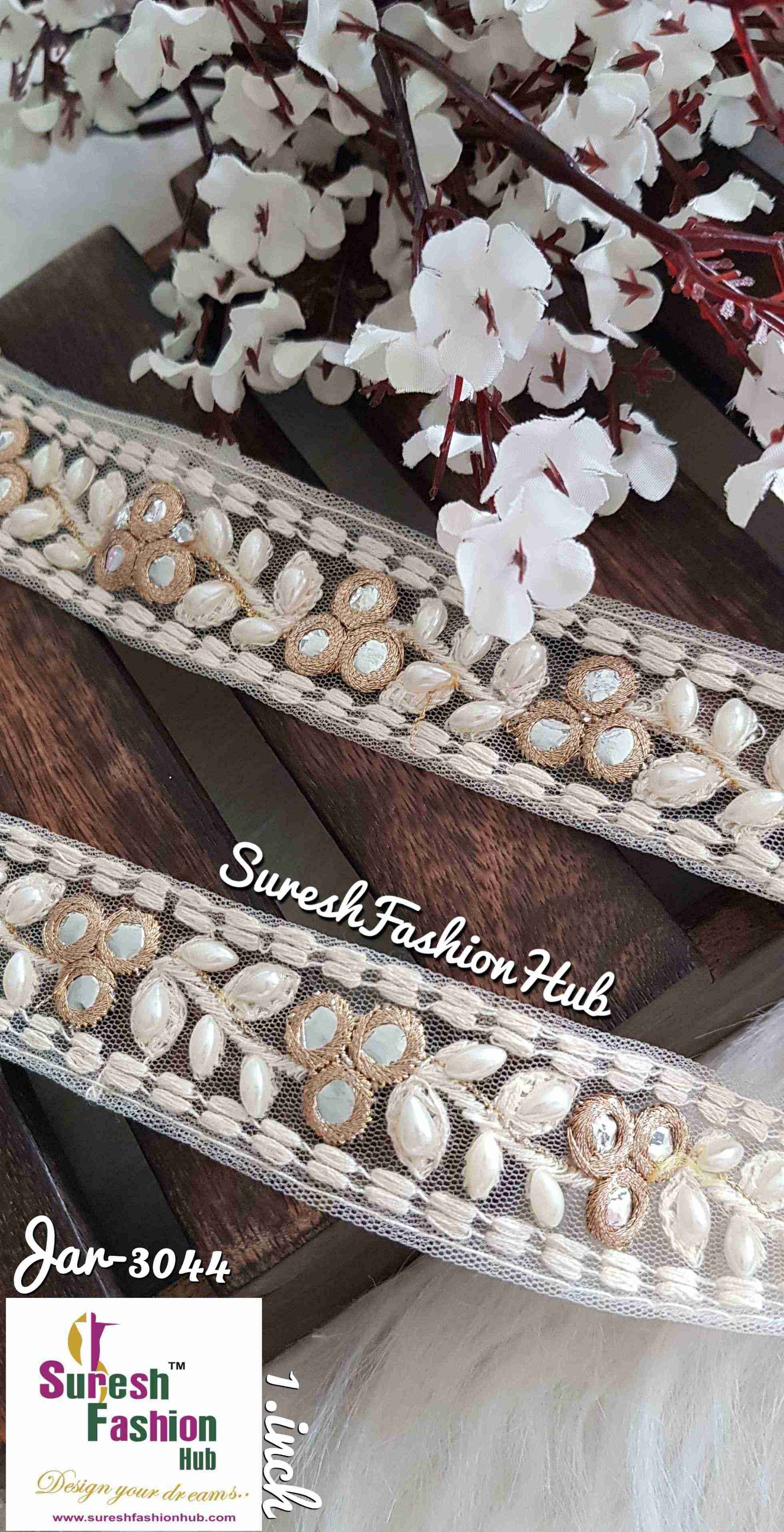 Golden Zari Embellished Trim
