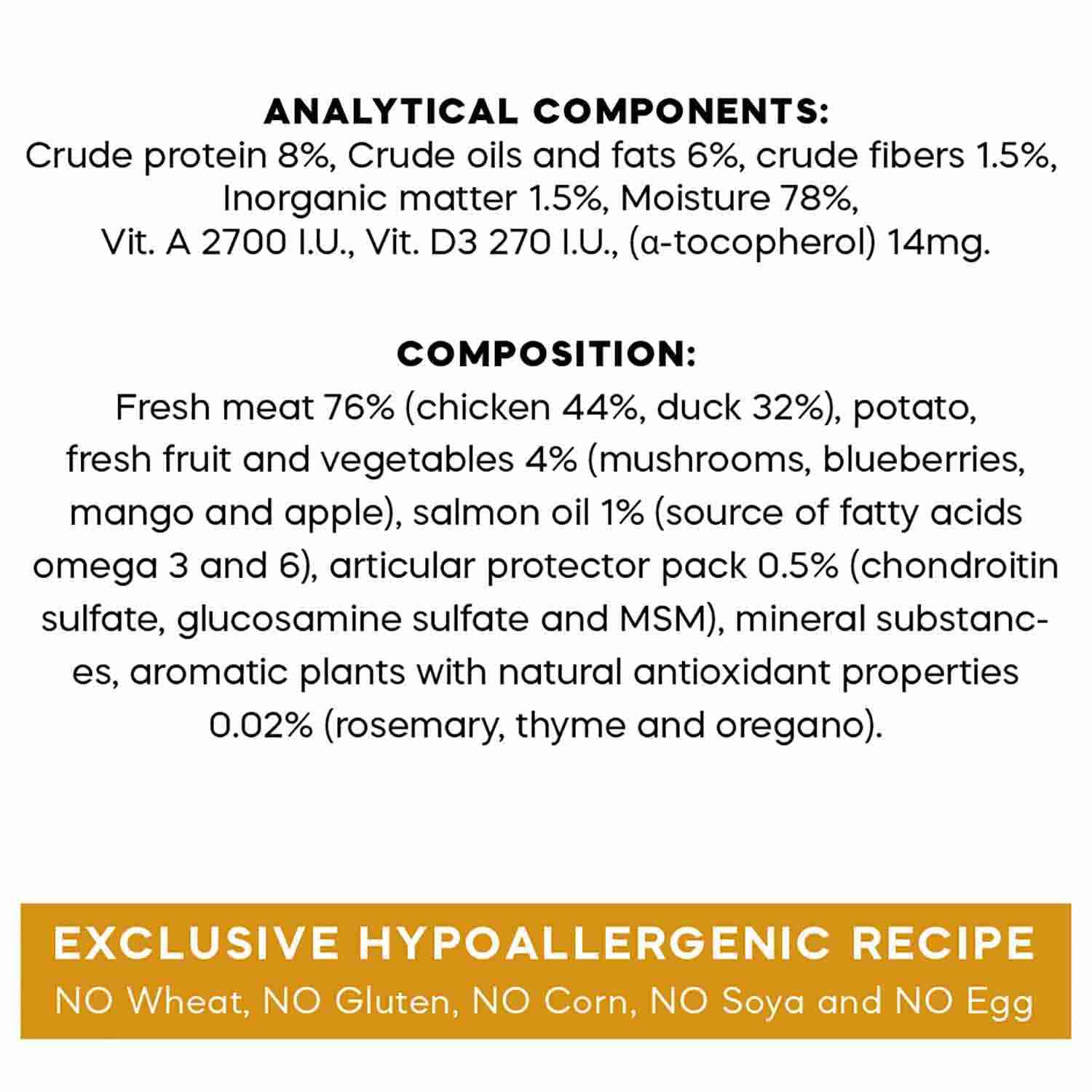 Dibaq Sense Grain Free Chicken and Duck Adult Wet Dog Food, 380 g