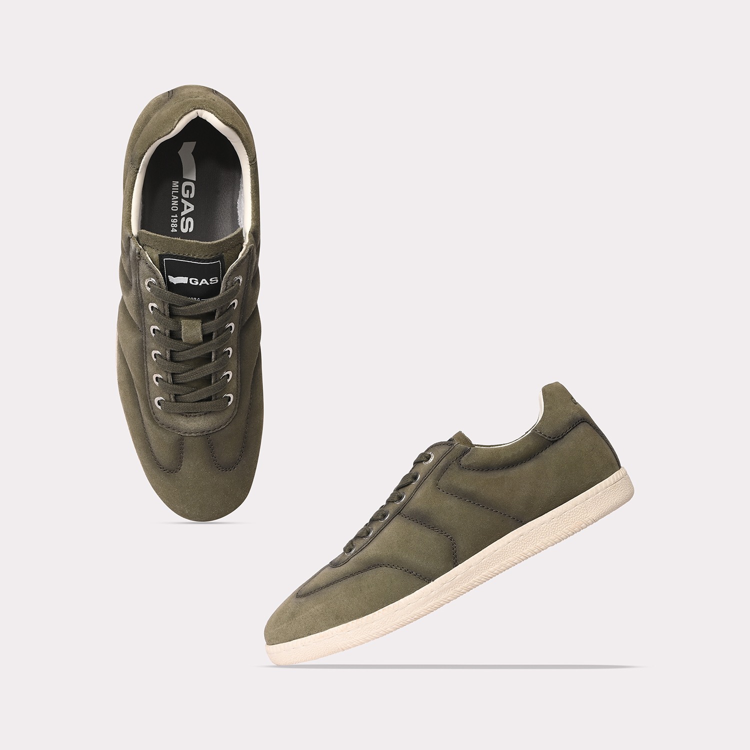GAS | GAS Men Omega Grey Sneakers|5