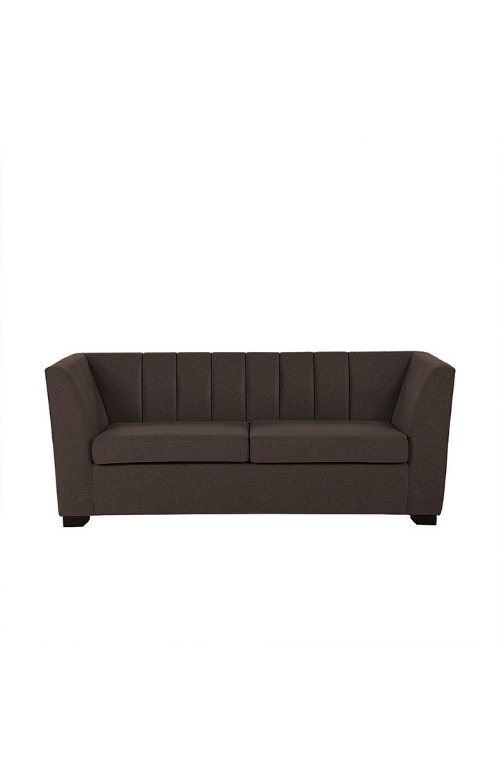 neudot Lexus Sofa for Living Room |3 Persons Sofa|Premium Fabric with Padded Armrest | Solid Wood Frame|3 Seater in Earth Brown Color