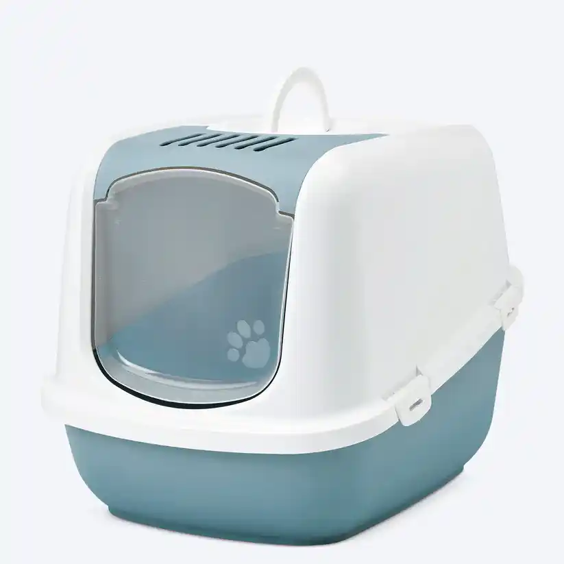 Savic Nestor Jumbo Cat Litter Box - Nordic Green