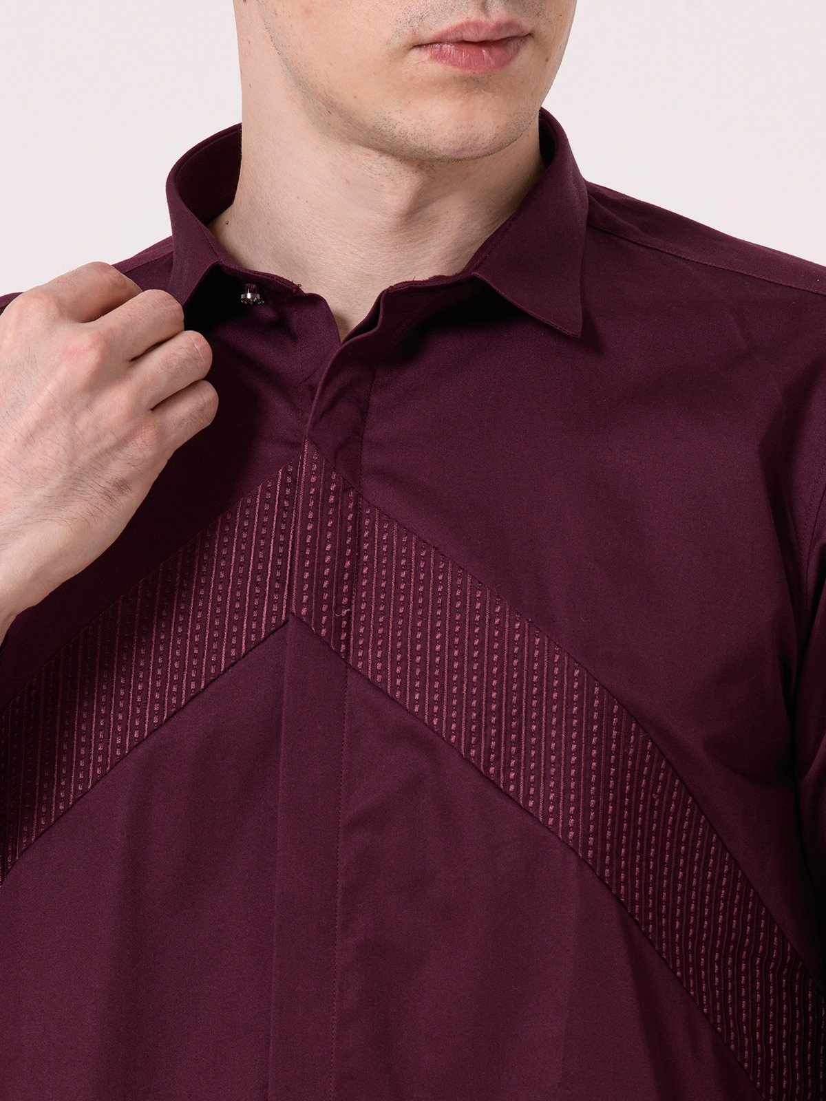 Albion Mens WINE Casual Shirt