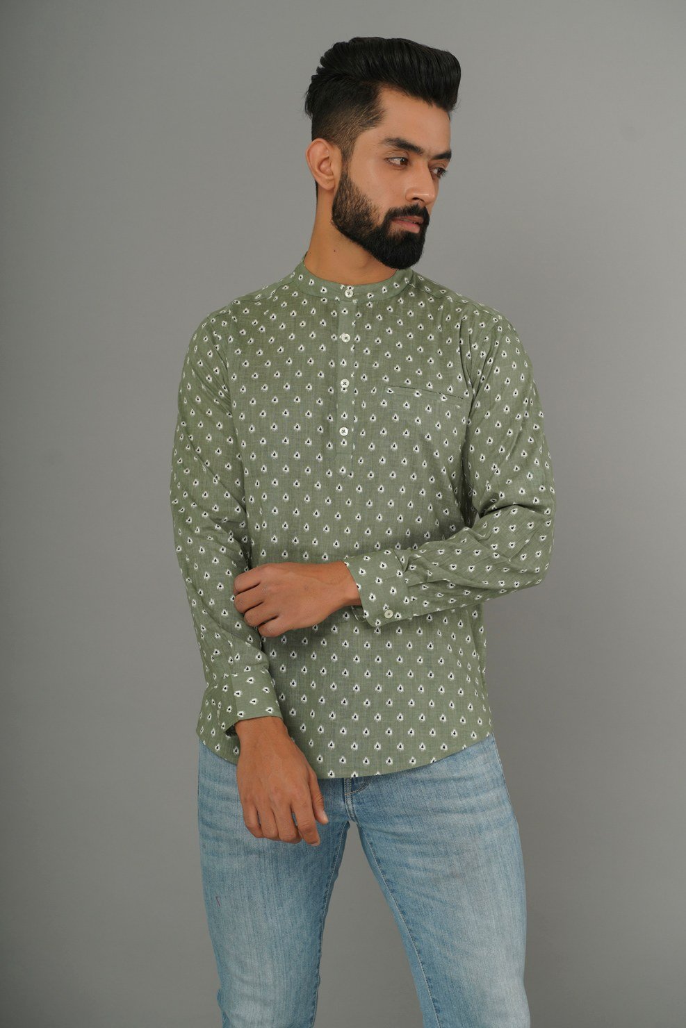 COTTON PRINTED FULL SLEEVES CASUAL SHIRT