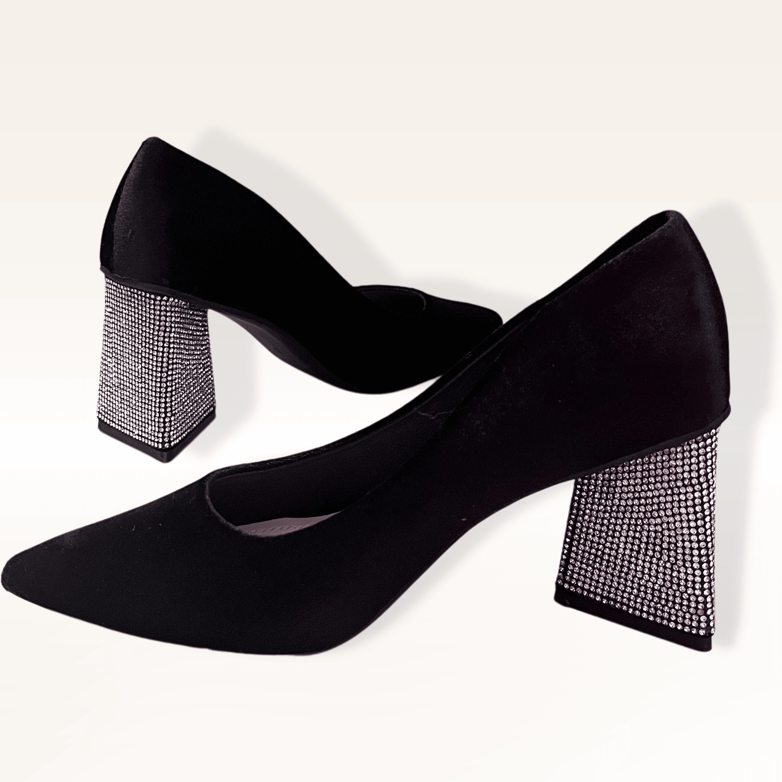 Sparkly block heels online