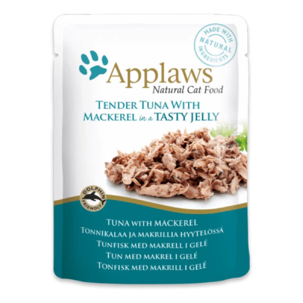 Applaws Tuna with Mackerel in Jelly Wet Cat Food, 70g (Pack of 1)