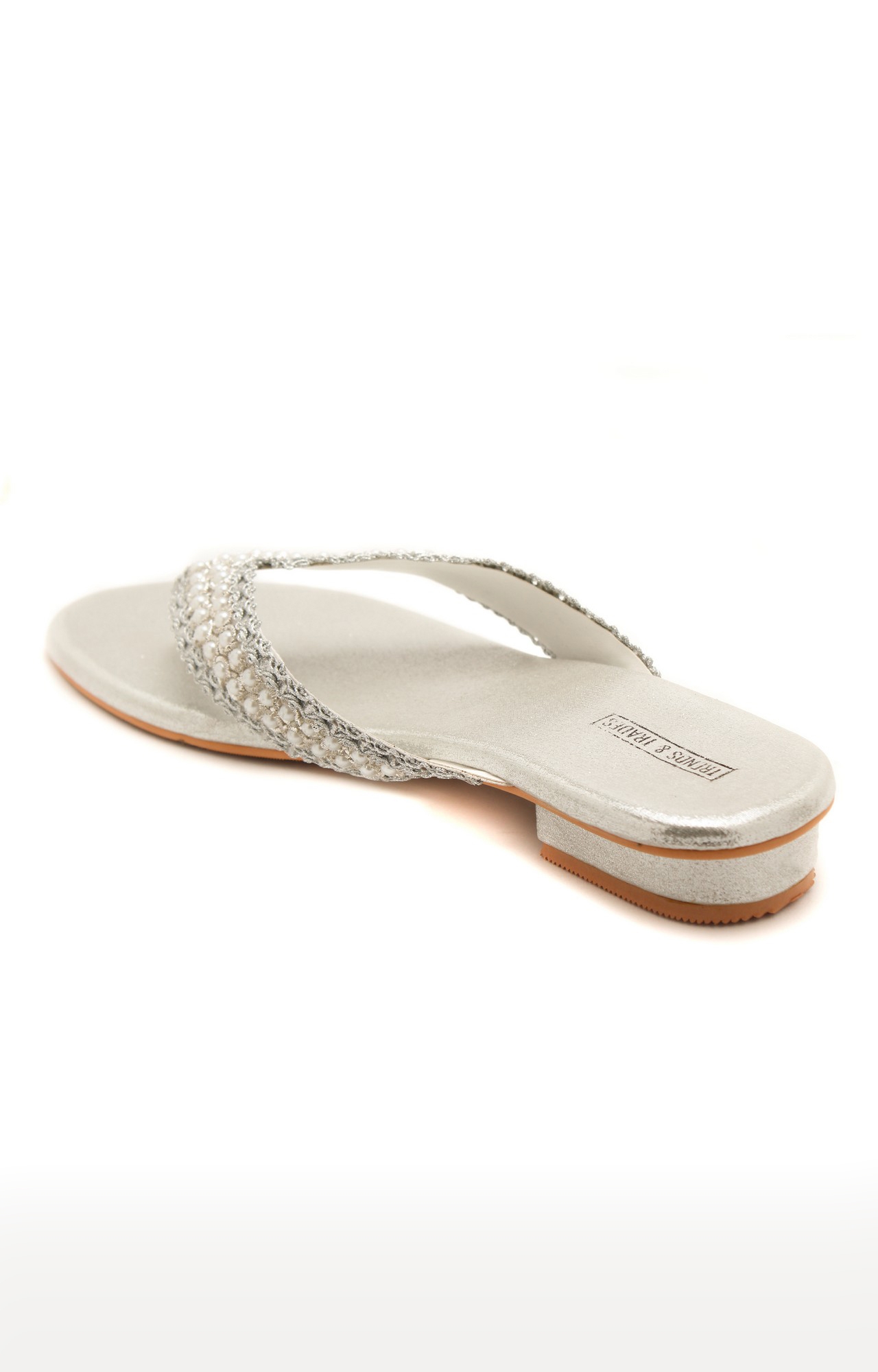 Trends & Trades | Women Silver Embellished Flats 2