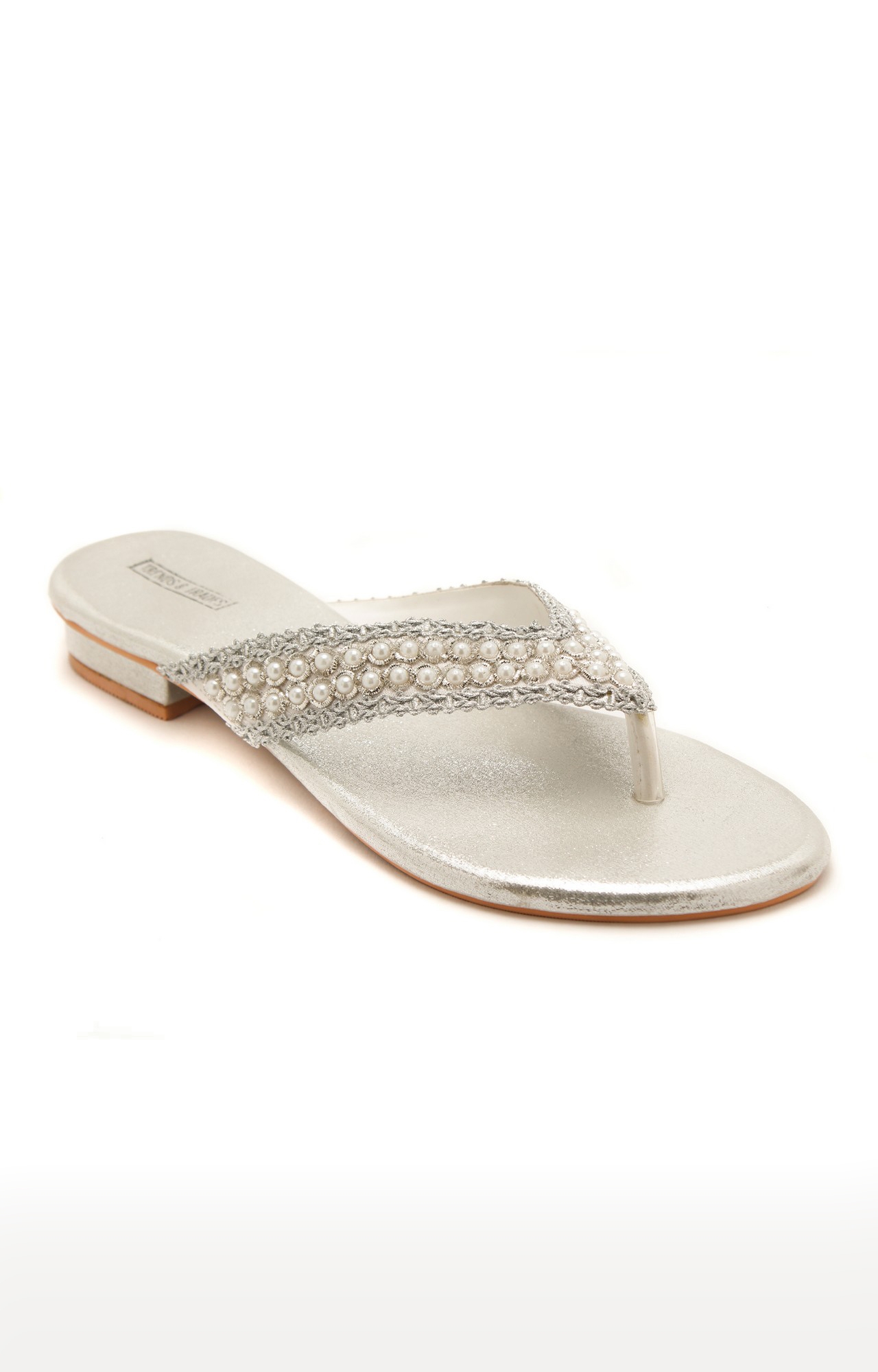 Trends & Trades | Women Silver Embellished Flats 0