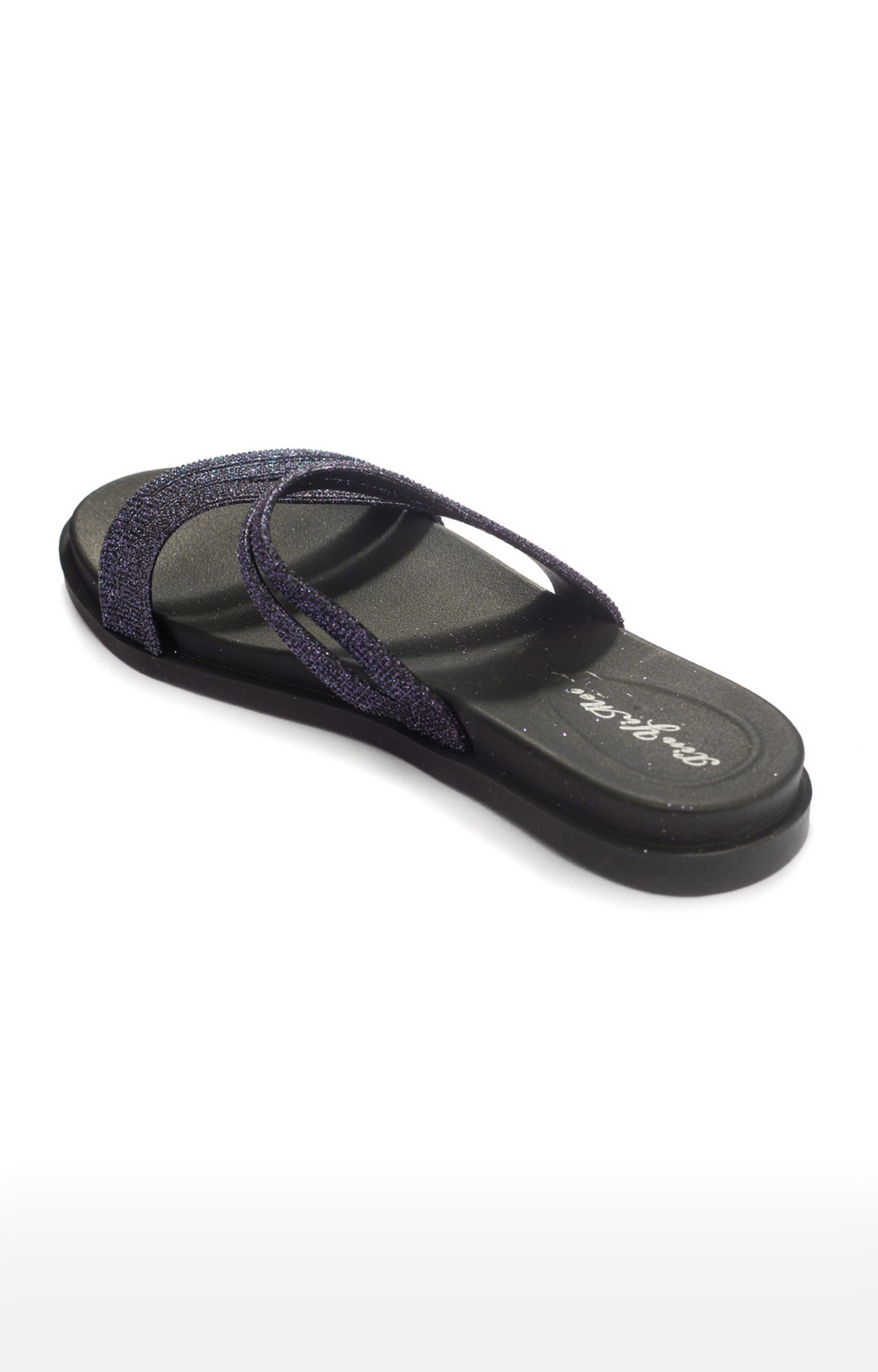 Trends & Trades | Black Flat Slip-Ons Sandal For Women 2