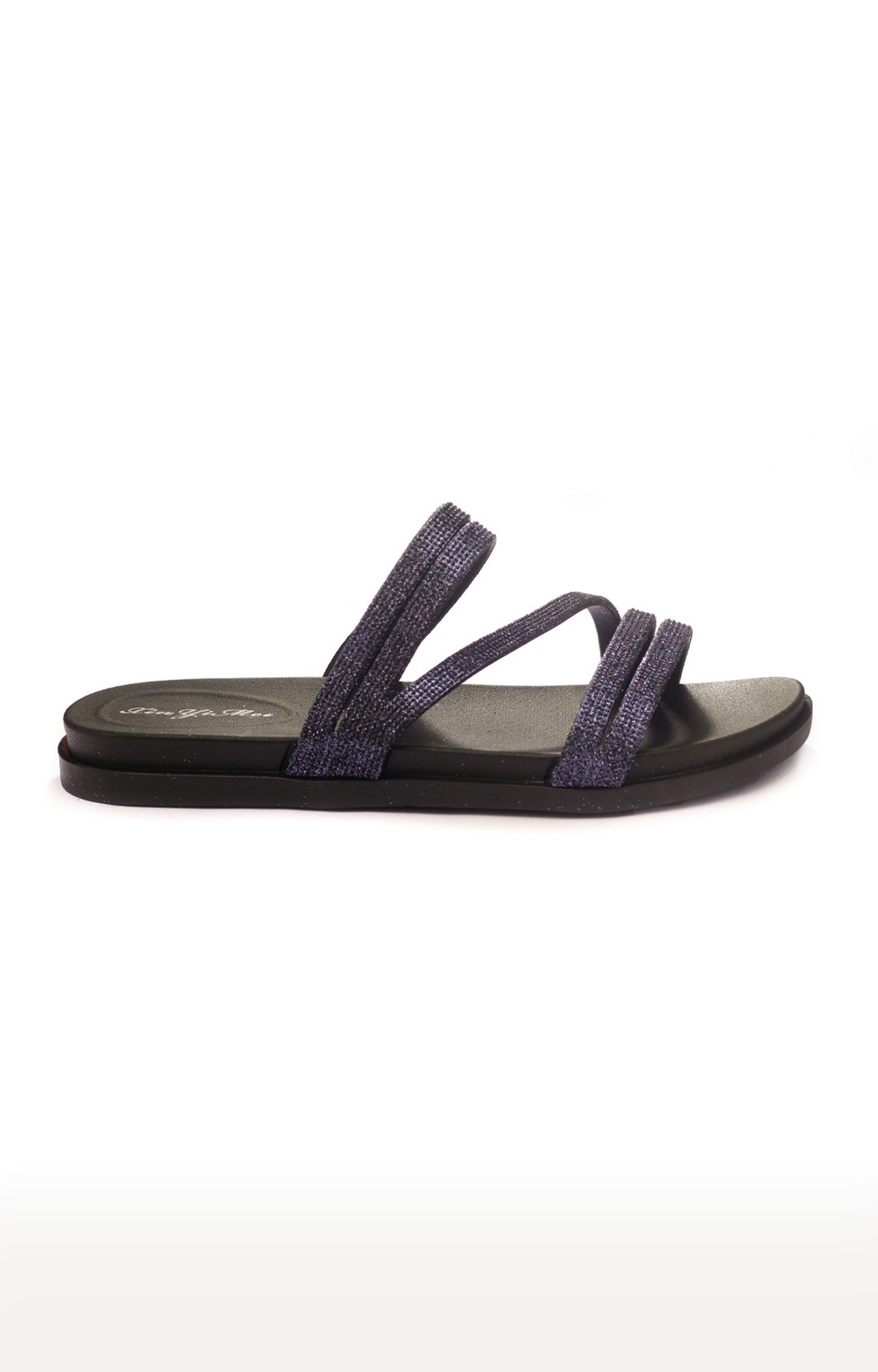 Trends & Trades | Black Flat Slip-Ons Sandal For Women 1