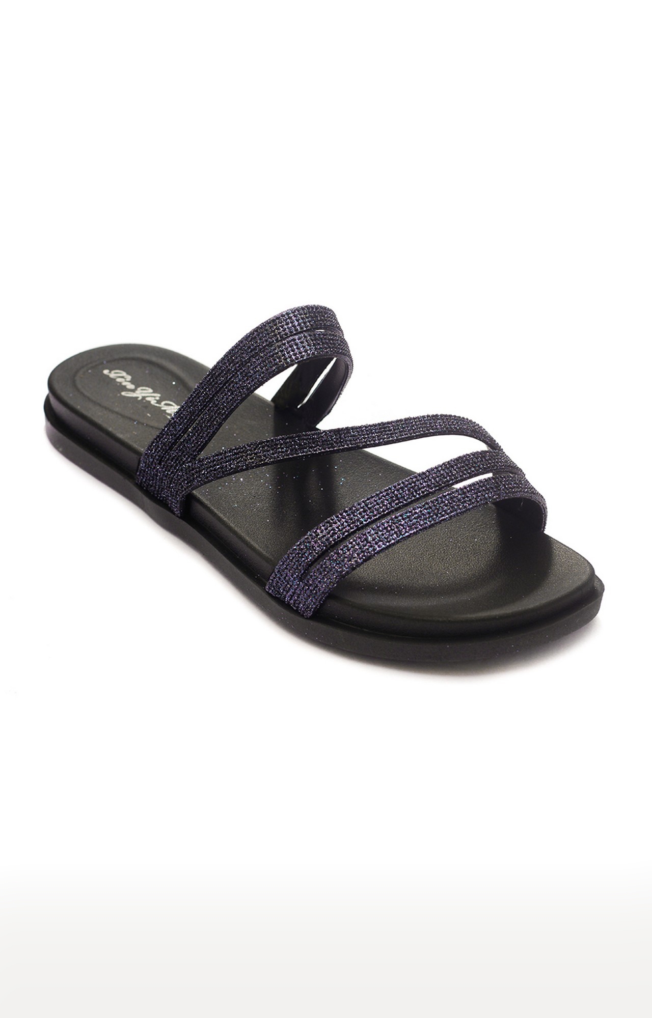 Trends & Trades | Black Flat Slip-Ons Sandal For Women 0