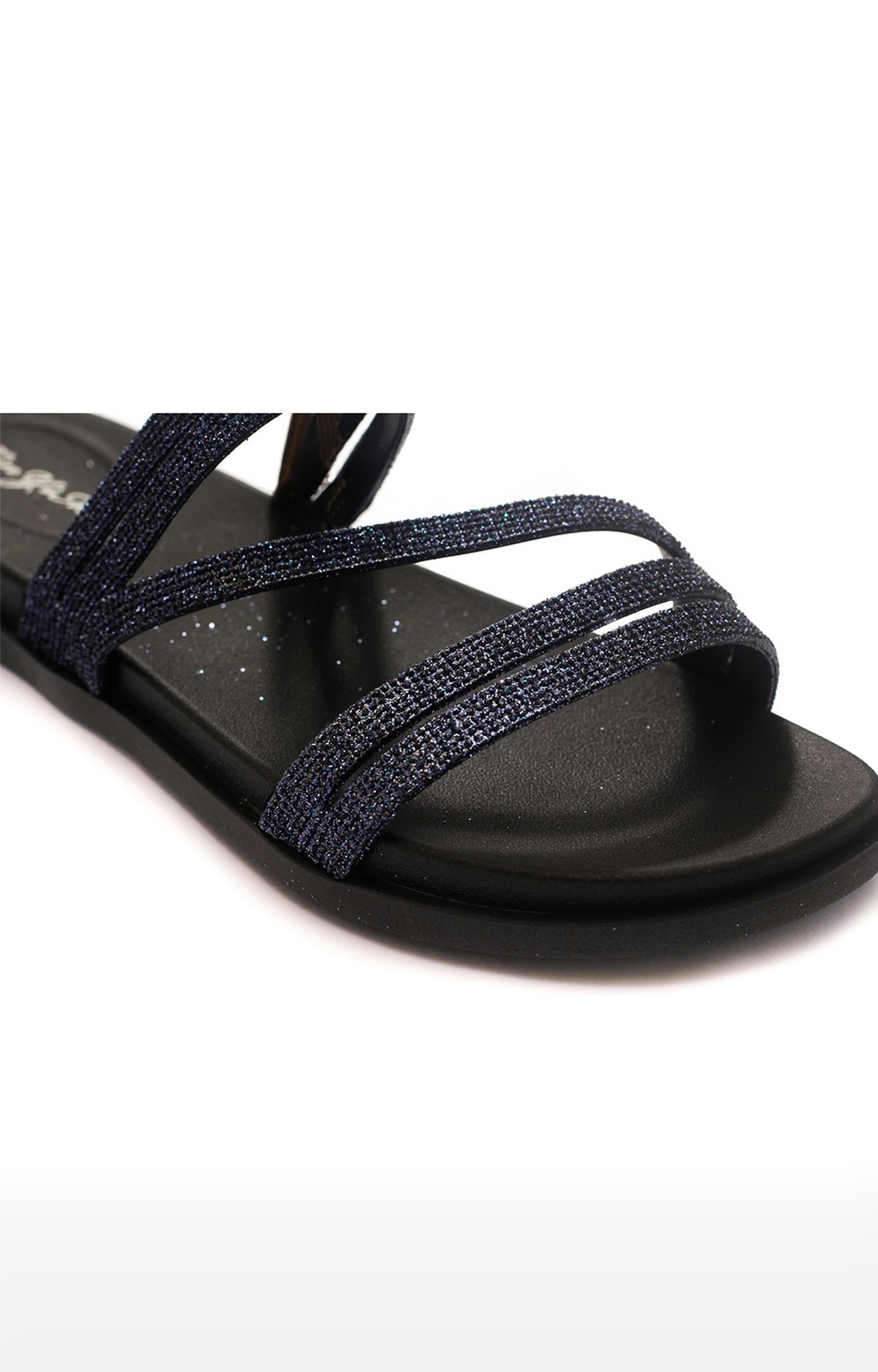 Trends & Trades | Black Flat Slip-Ons Sandal For Women 4