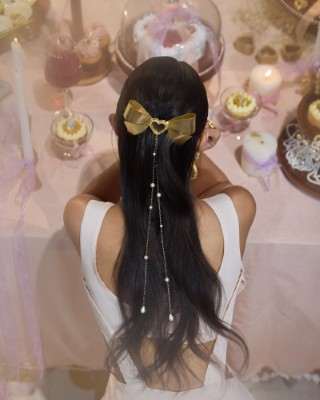 Treasure Heart Bow for Hair