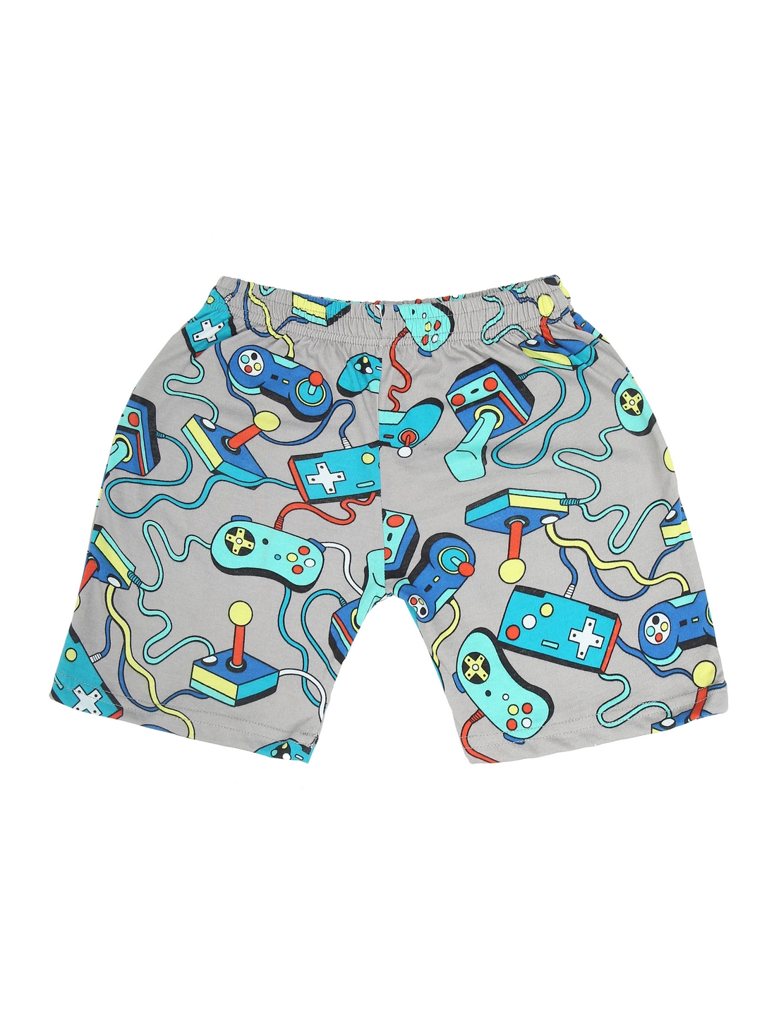 Ninos Dreams Boys Cotton Coord Set with Shorts-Videogame Print