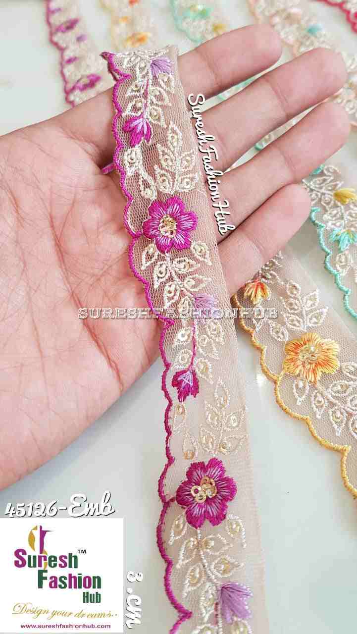 Indian Laces Embellishments Embroidery Saree Border Wholesale Silk Crafting Sewing Decorative Designer Ribbons #Blackborder  #Fancylaces #Decorativetrims #Embroideredborder #Sewingtrims #テープ #minne #lndianlaces #Sareeborder #アニー都城 #pasamanerías #pasamaneriasbordadas #Embellishments #可愛いマスク #Embroiderytrimmings #アクセサリー