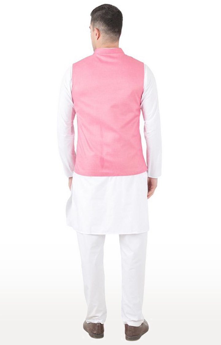 TAHVO | Tahvo Men's Nehru Jacket with Kurta Pyjama 3 Piece Set Men's Kurta Pyjama 2