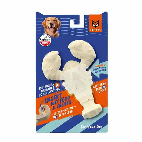 Barkbutler Fofos Durable Lobster Chew Toy for Dogs