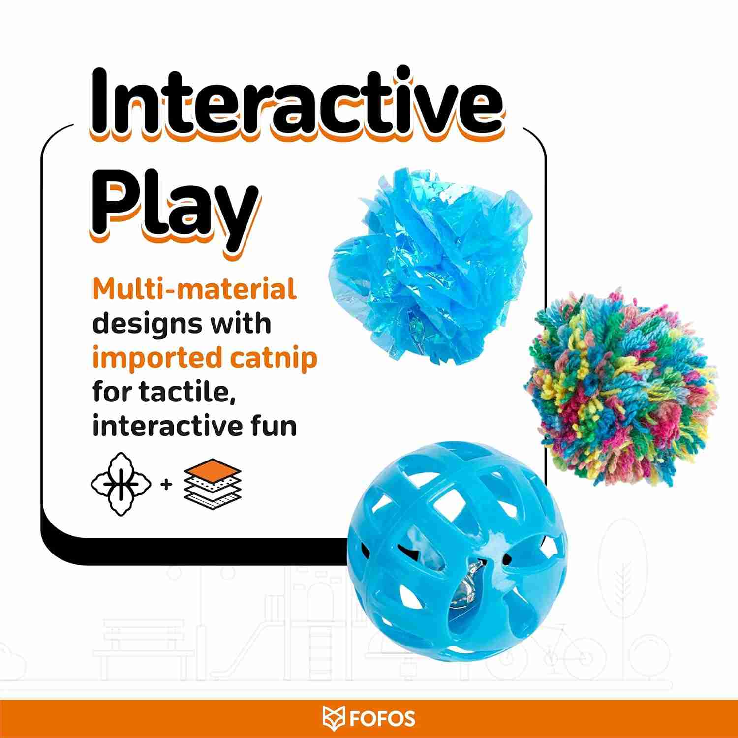 Fofos Sardine Toy for Cats, (Pack of 9)