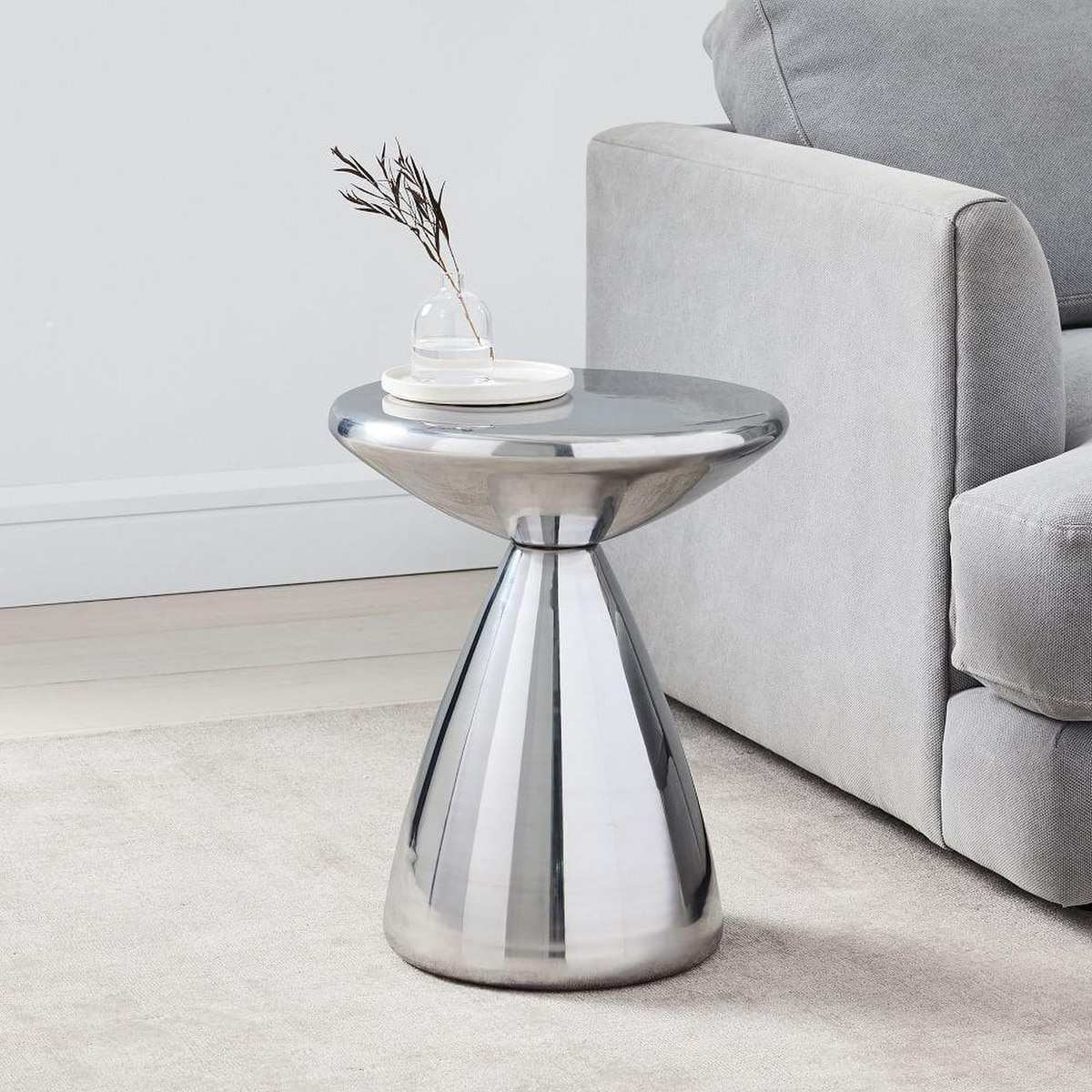 west elm | Cosmo Side Table - Silver