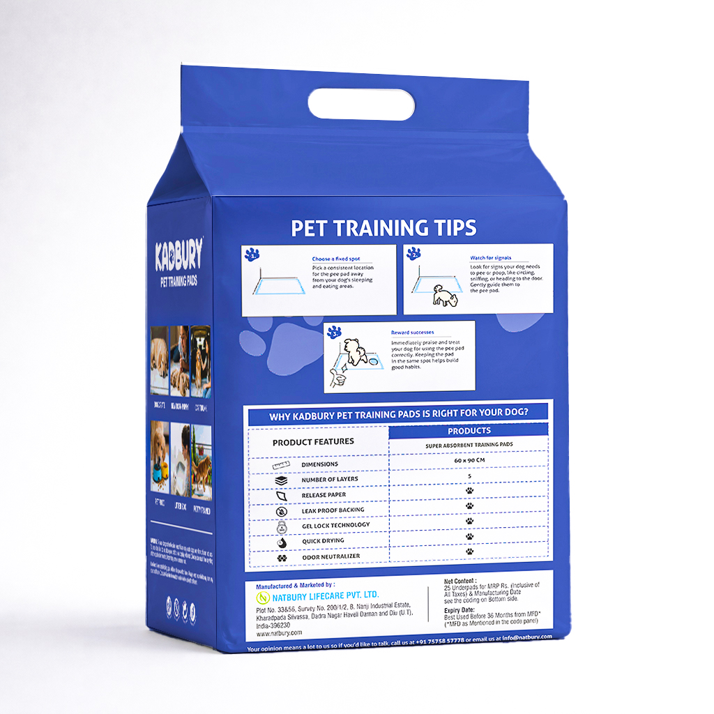 Kadbury Pet Traning Pad for Dog and Cat, 60x90 cm