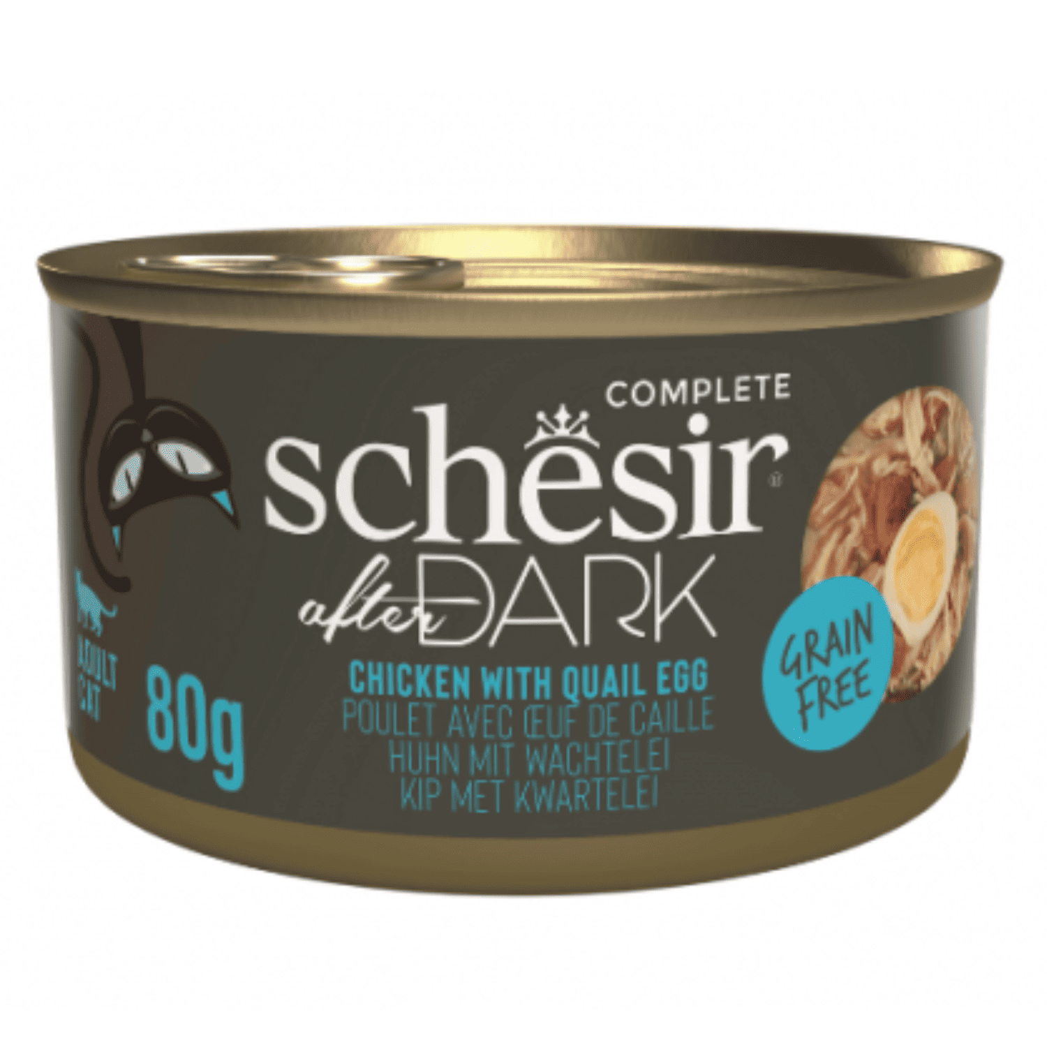 Schesir After Dark Cat Wholefood Chicken and Quail Egg, 80g