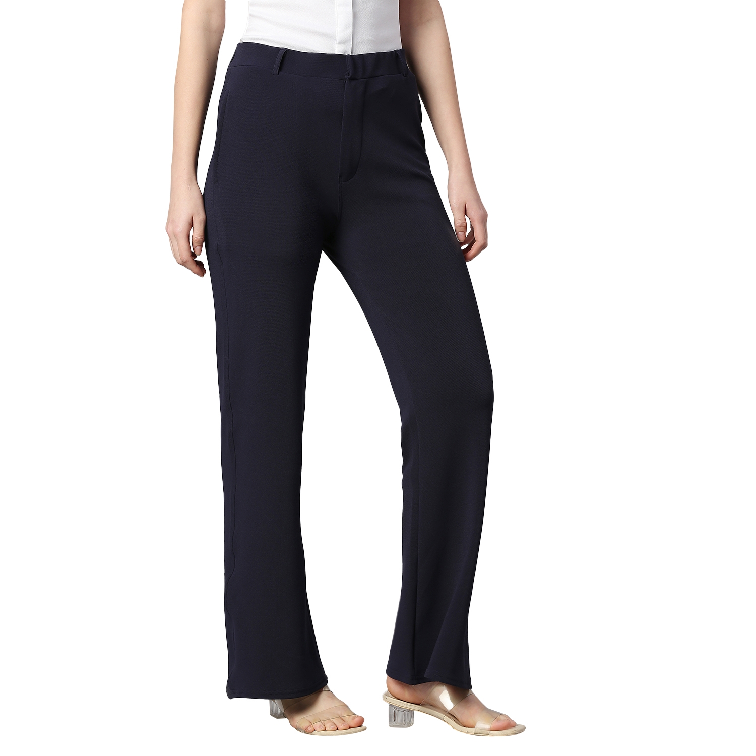 Golftini | Navy with White Pull-On Ankle Pant | Women's Golf Pant