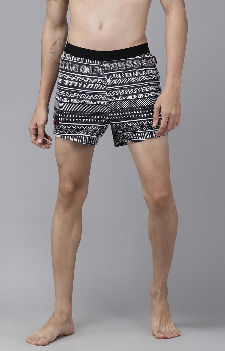 The Bear House | Men's Printed Knitted Boxers (Pack of 2) 2