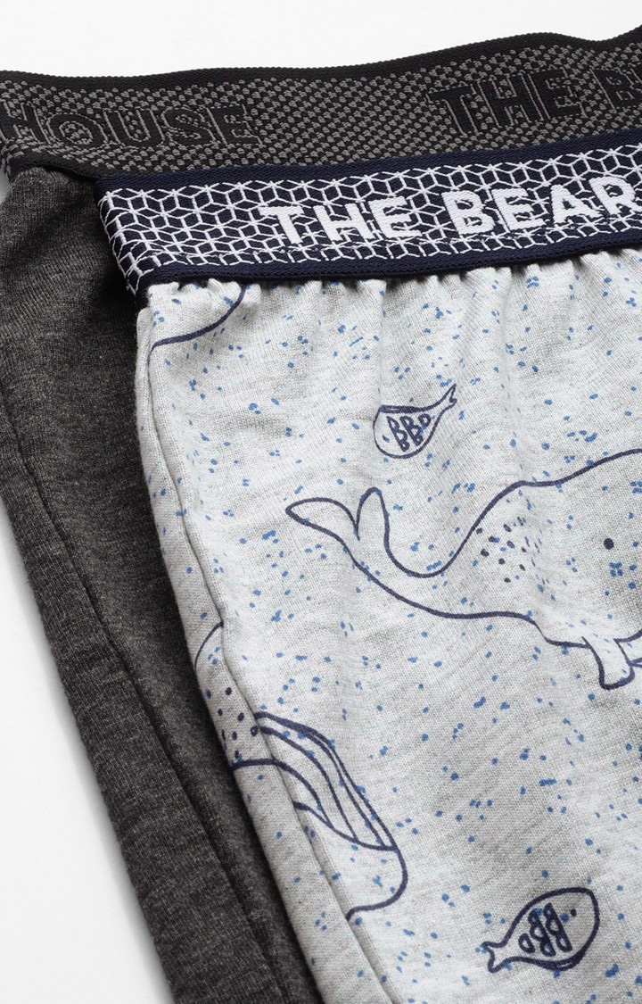 The Bear House | Men's Printed Knitted Boxers (Pack of 2) 4
