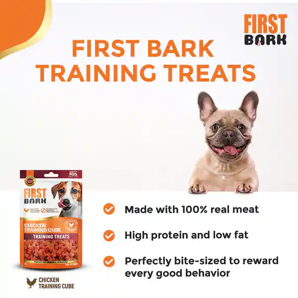 First Bark Chicken Training Cubes For Dogs 200 gm