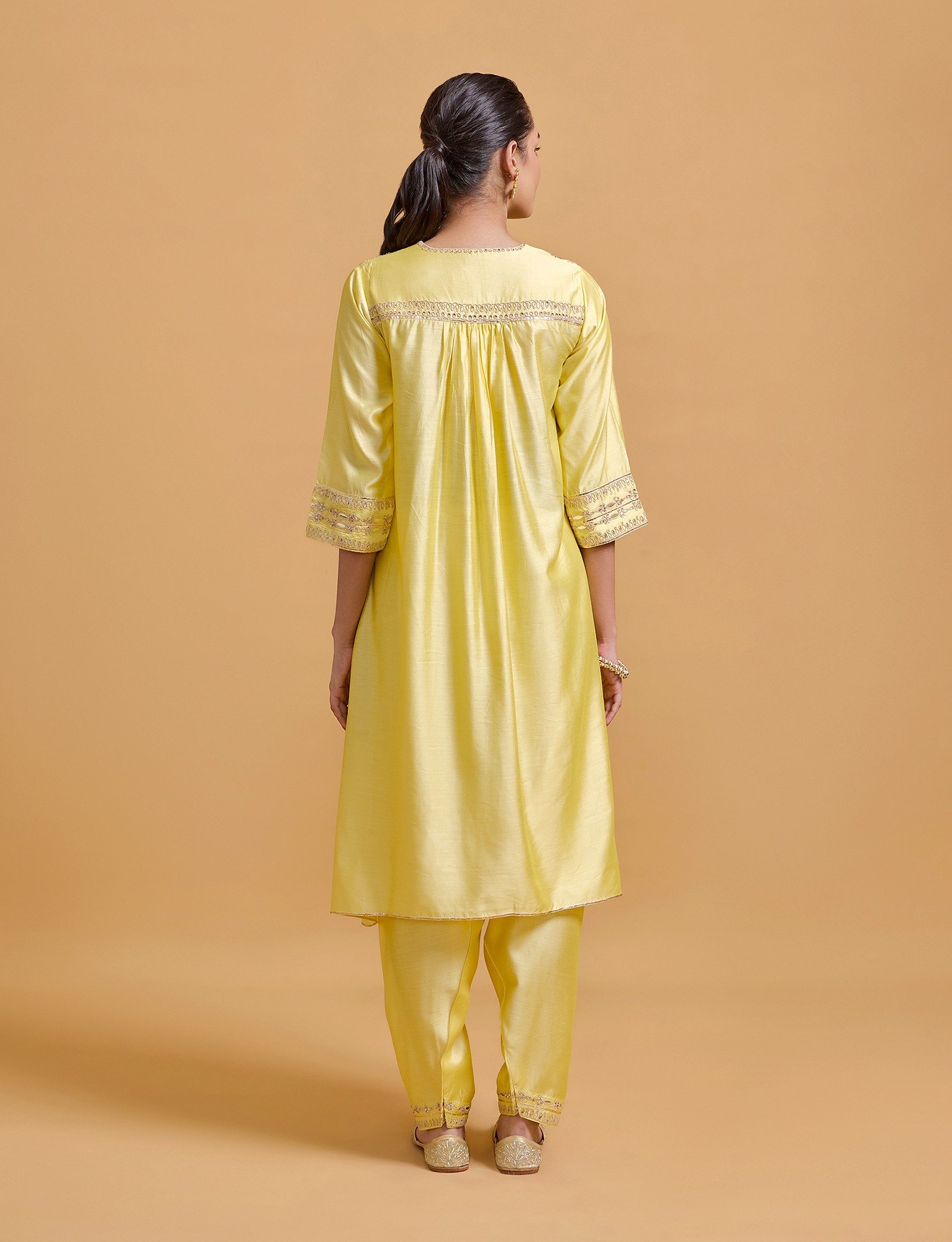 Zeenat Yellow Kurta Salwar Set