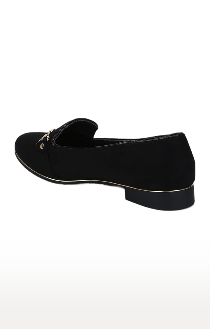 Truffle Collection | Women's Black Synthetic Solid Slip On Espadrilles 1